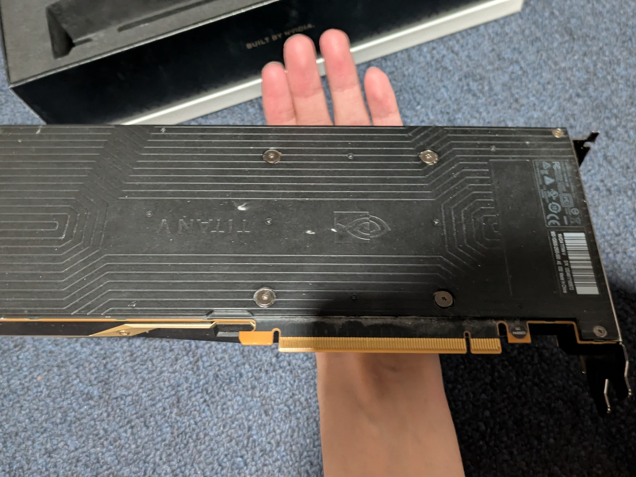 NVIDIA Titan V + Water Cooling Backplate