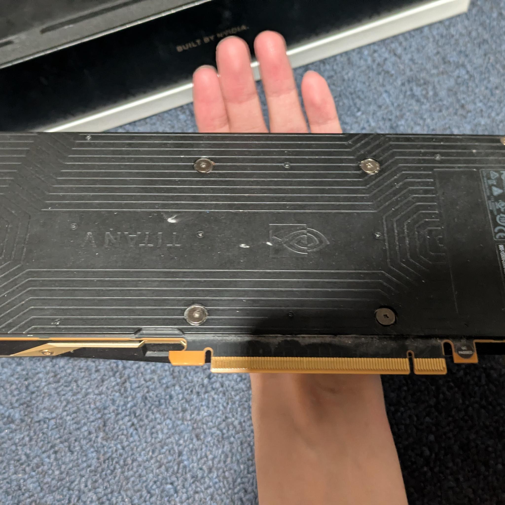NVIDIA Titan V + Water Cooling Backplate
