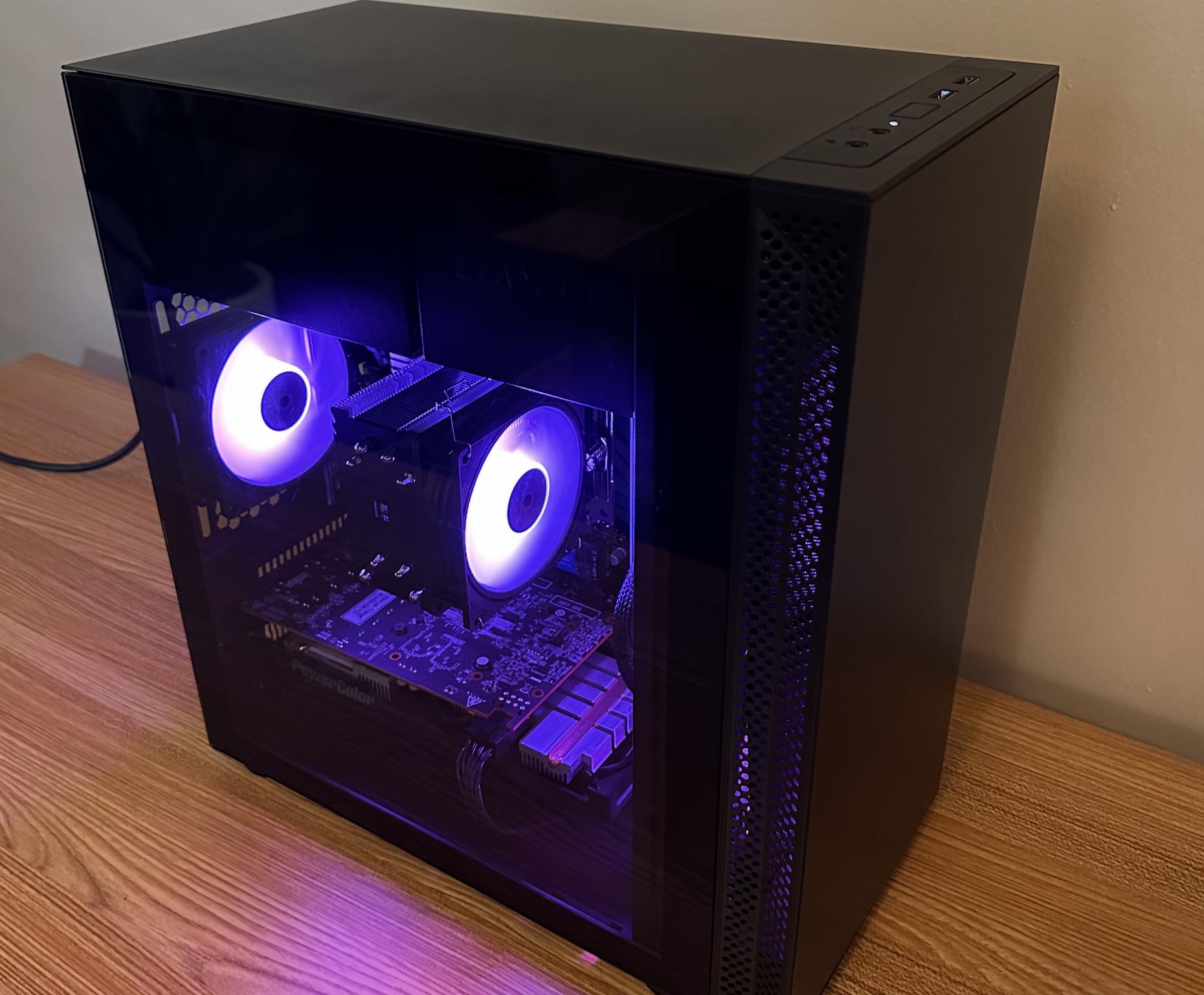 Budget 1080p Gaming PC Ryzen 5 RX 5500XT 16GB RAM 500GB NVMe SSD WiFi Lian Li Easy Upgrade Path