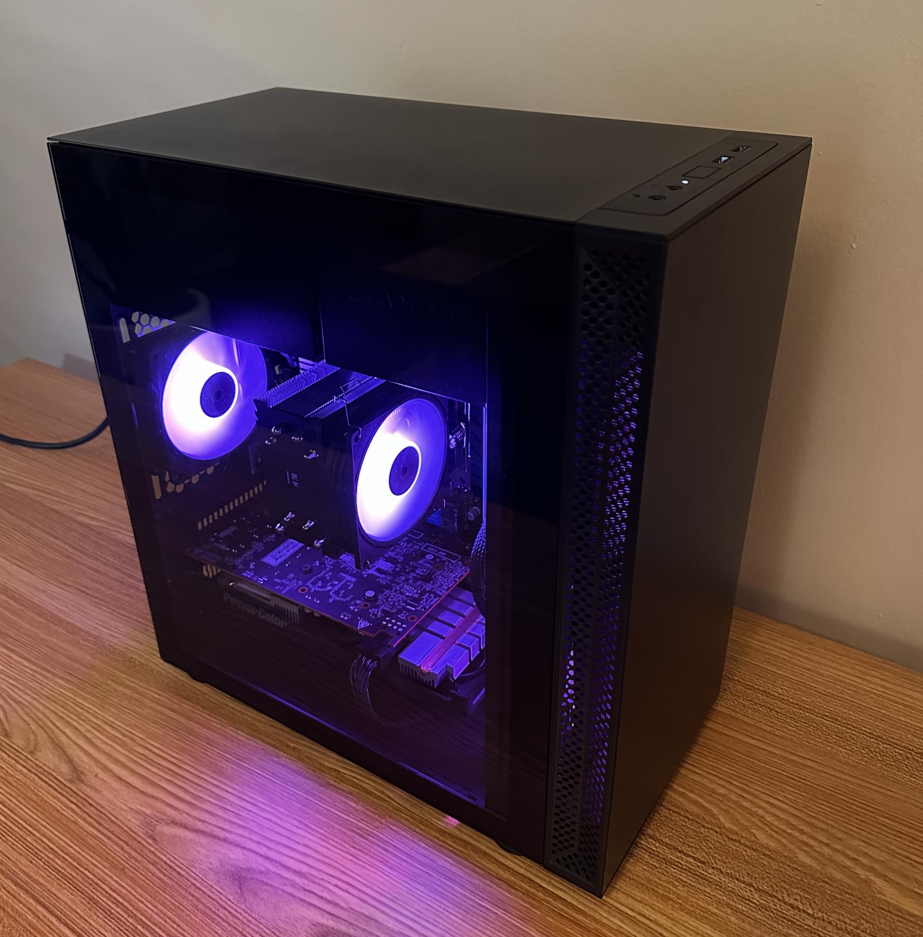 Budget 1080p Gaming PC Ryzen 5 RX 5500XT 16GB RAM 500GB NVMe SSD WiFi Lian Li Easy Upgrade Path