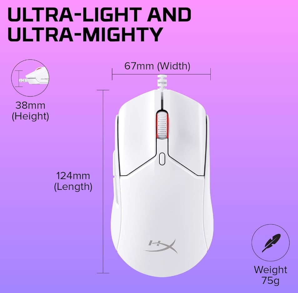 BNIB HyperX Pulsefire Haste 2 Gaming Mouse