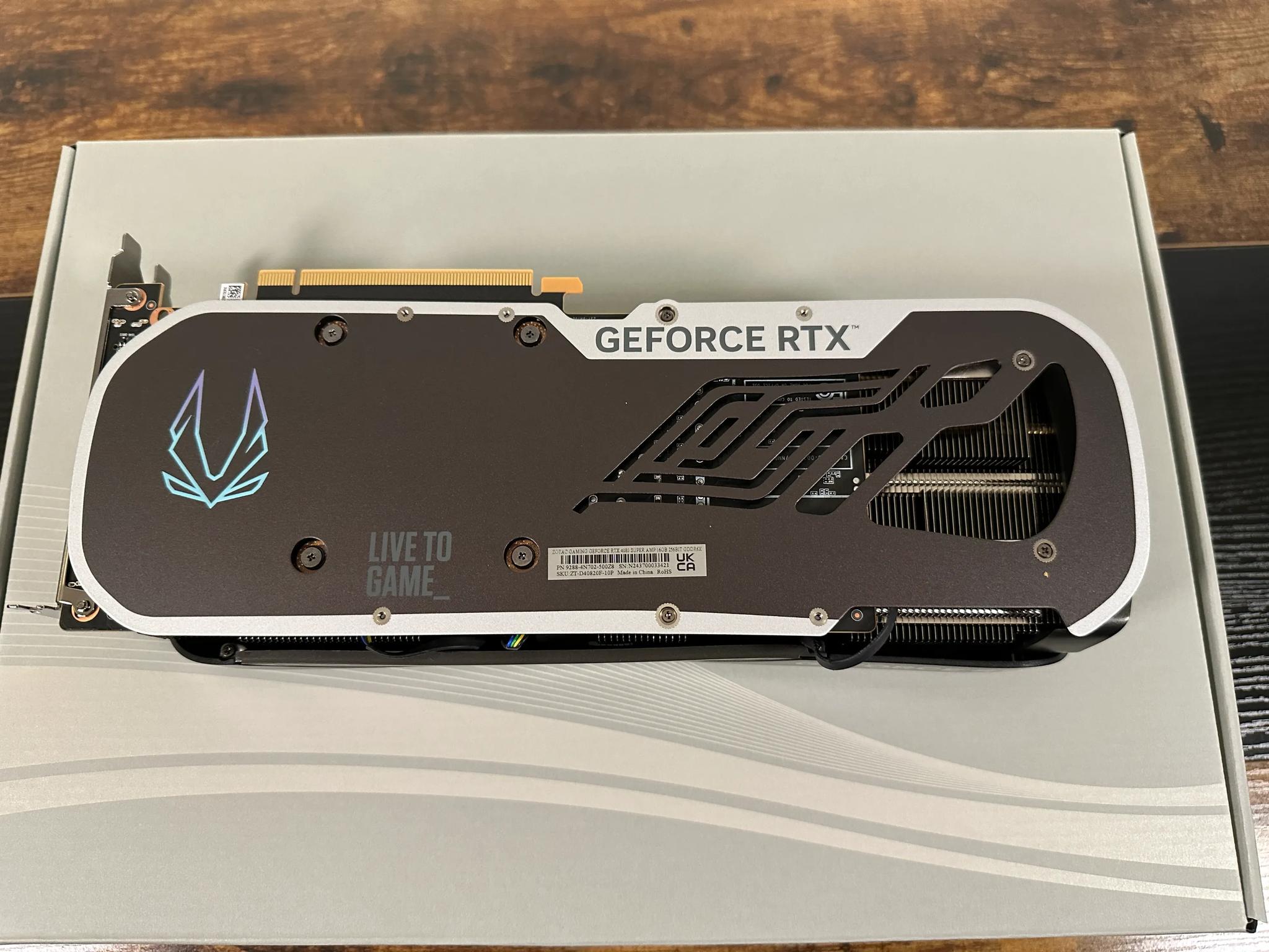 ZOTAC GAMING GeForce RTX 4080 SUPER AMP 16GB GDDR6X - Used, Like New with Original Box