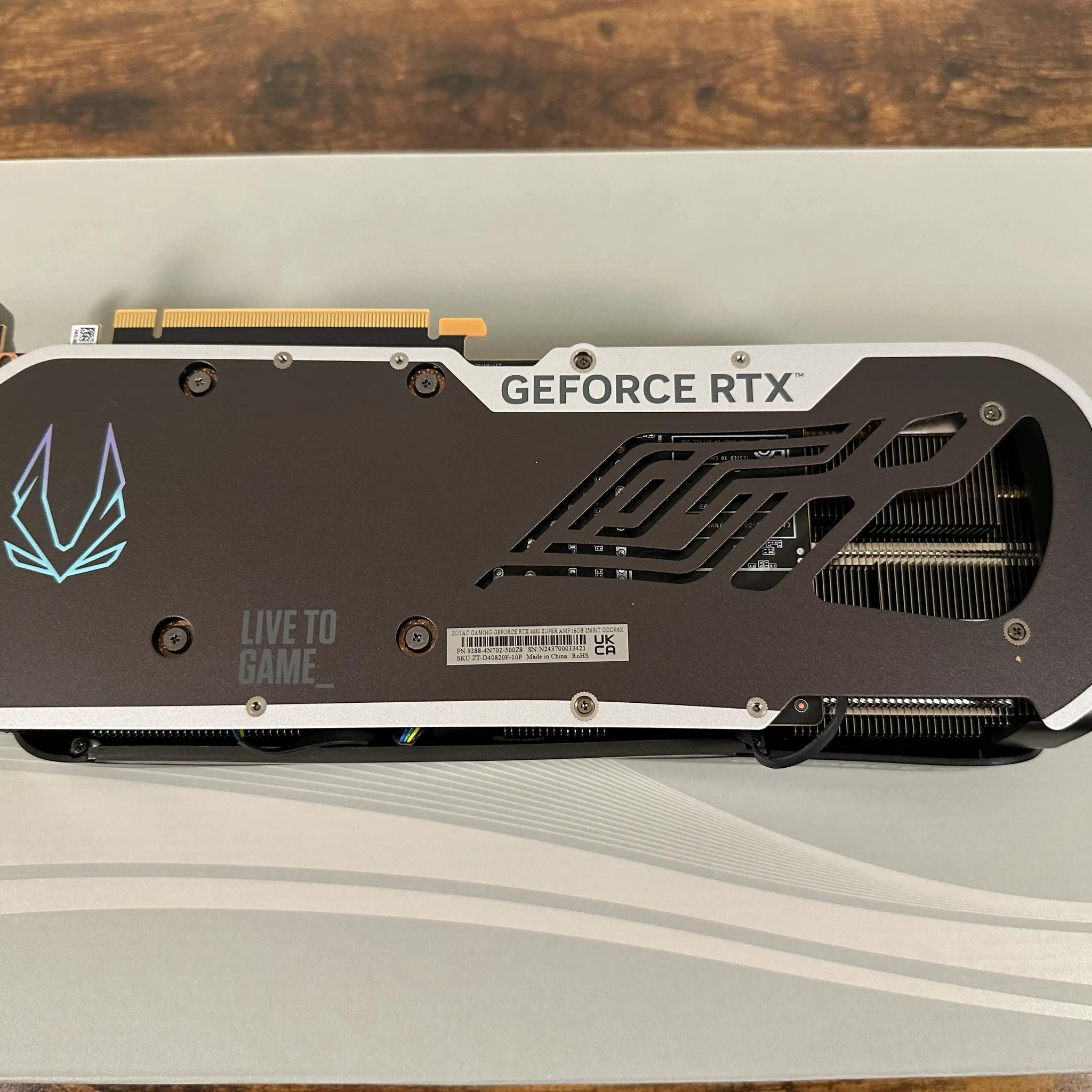 ZOTAC GAMING GeForce RTX 4080 SUPER AMP 16GB GDDR6X - Used, Like New with Original Box