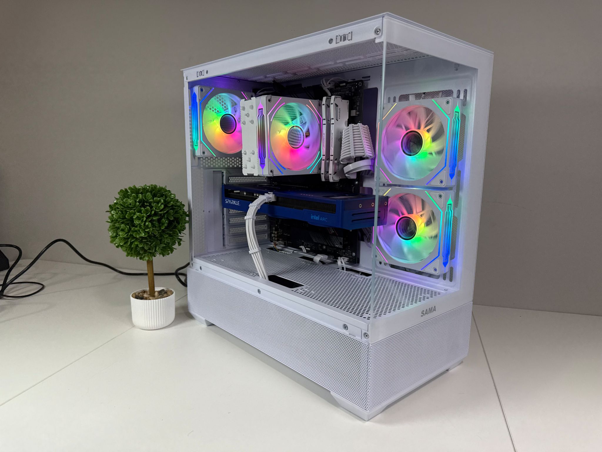 Intel B580 | Ryzen 7 5700 X | 32GB DDR4 | 1TB SSD | 650W Gold PSU | ARGB Fans | Windows 11 PRO
