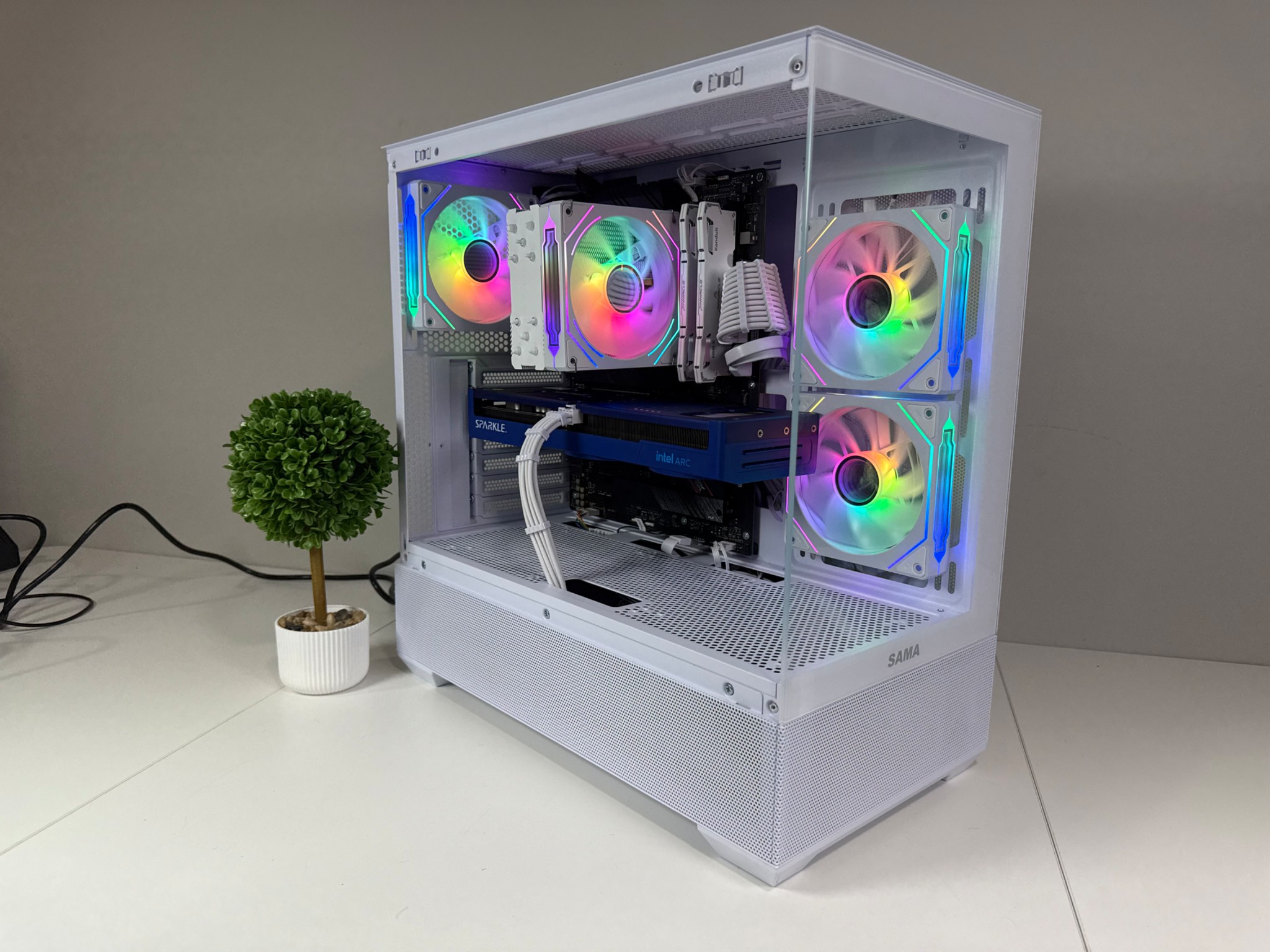 Intel B580 | Ryzen 7 5700 X | 32GB DDR4 | 1TB SSD | 650W Gold PSU | ARGB Fans | Windows 11 PRO