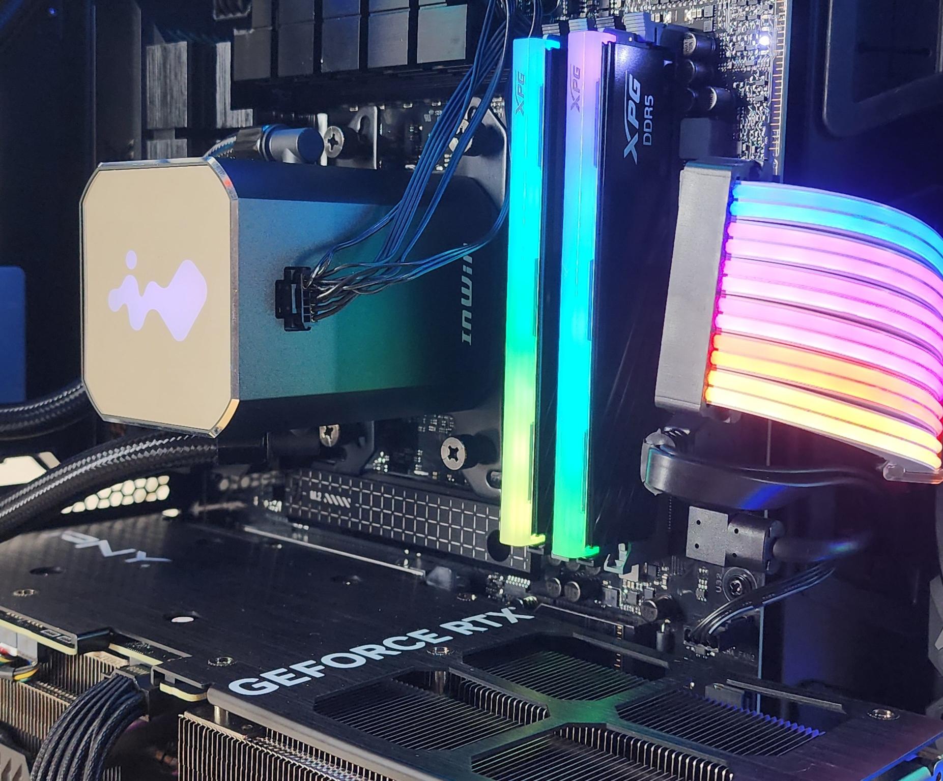 Gaming PC Ryzen 7 9850X3D 32GB RAM 2TB SSD RTX 4070 Ti SUPER 16GB Win11 Computer