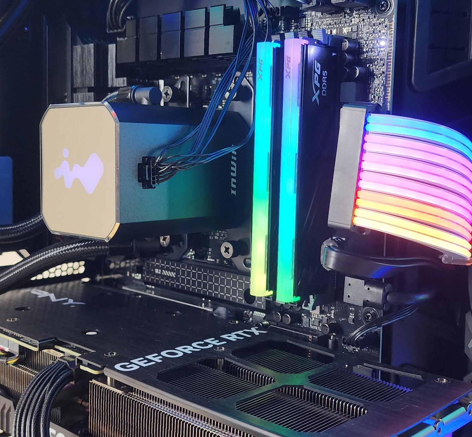 Gaming PC Ryzen 7 9850X3D 32GB RAM 2TB SSD RTX 4070 Ti SUPER 16GB Win11 Computer