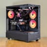 Gaming Desktop PC, RTX 2060, Ryzen 2600, 512GB NVMe SSD, Black RGB, WiFi, Win 11