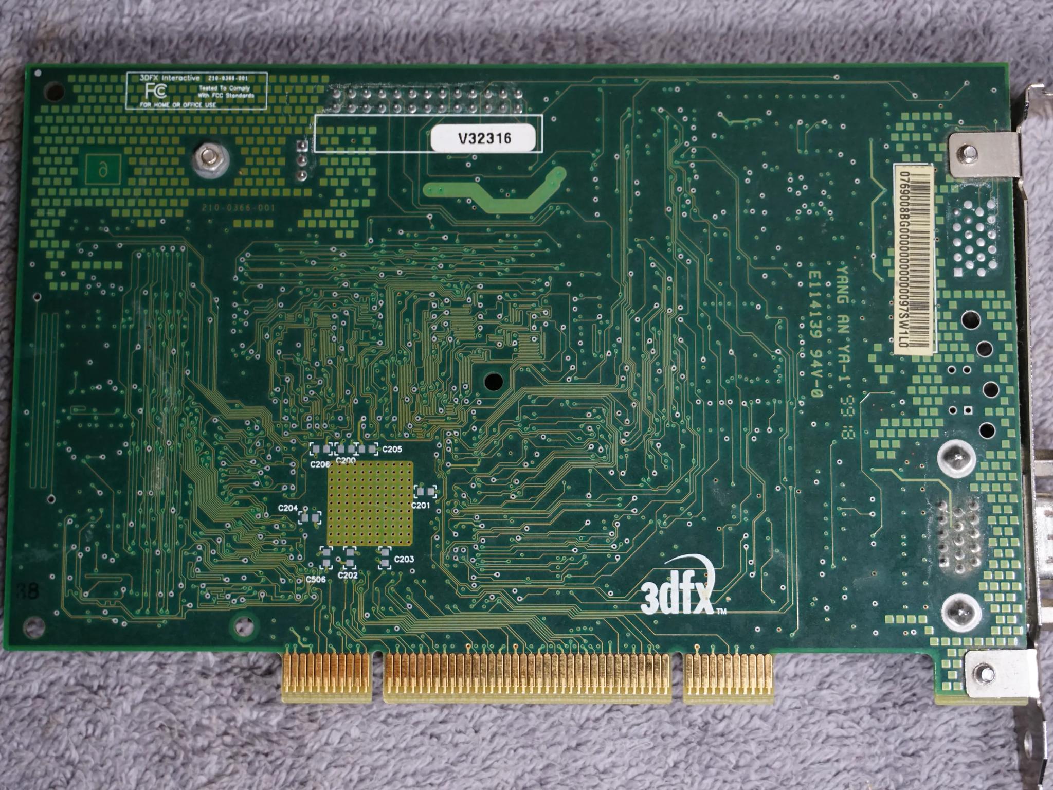 3DFX Voodoo3 2000 PCI 16MB V32316 | TESTED WORKING