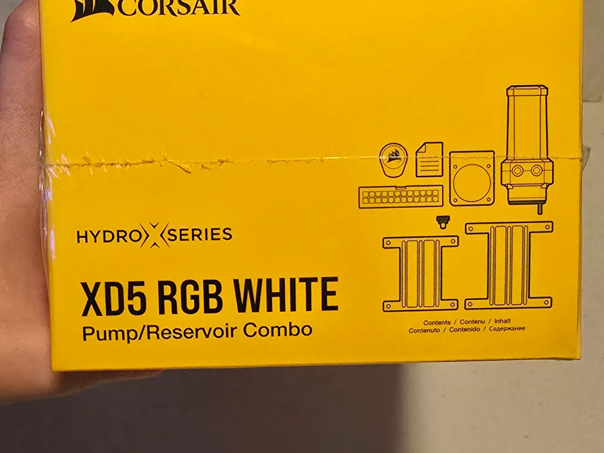 New in Box! Corsair Hydro X Series XD5 RGB Pump/Reservoir Combo - White