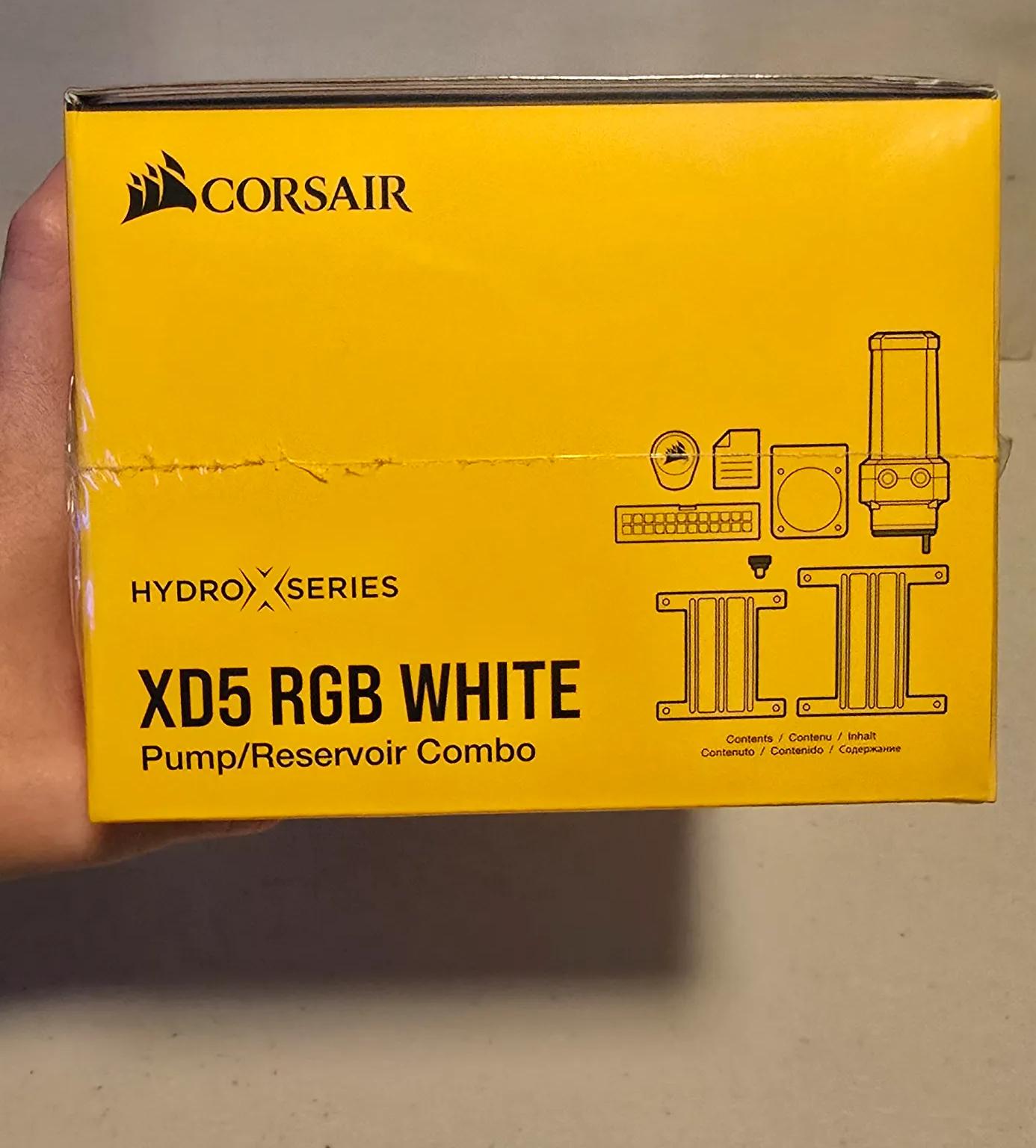 New in Box! Corsair Hydro X Series XD5 RGB Pump/Reservoir Combo - White
