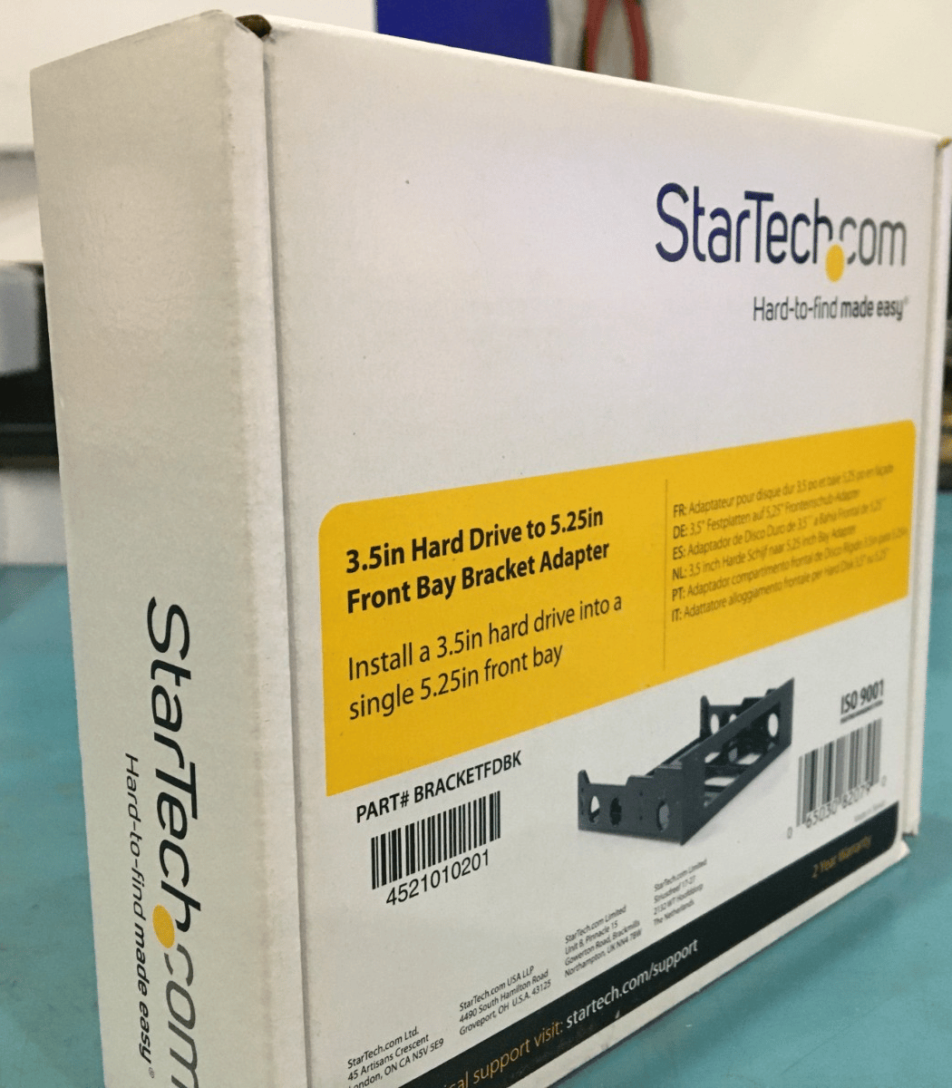 StarTech BRACKETFDBK 3.5in to 5.25in Front Bay Hard Drive Adapter Bracket