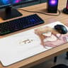 EVA Asuka Anime Mouse Pad – Abstract Line Art, Smooth Gaming Surface