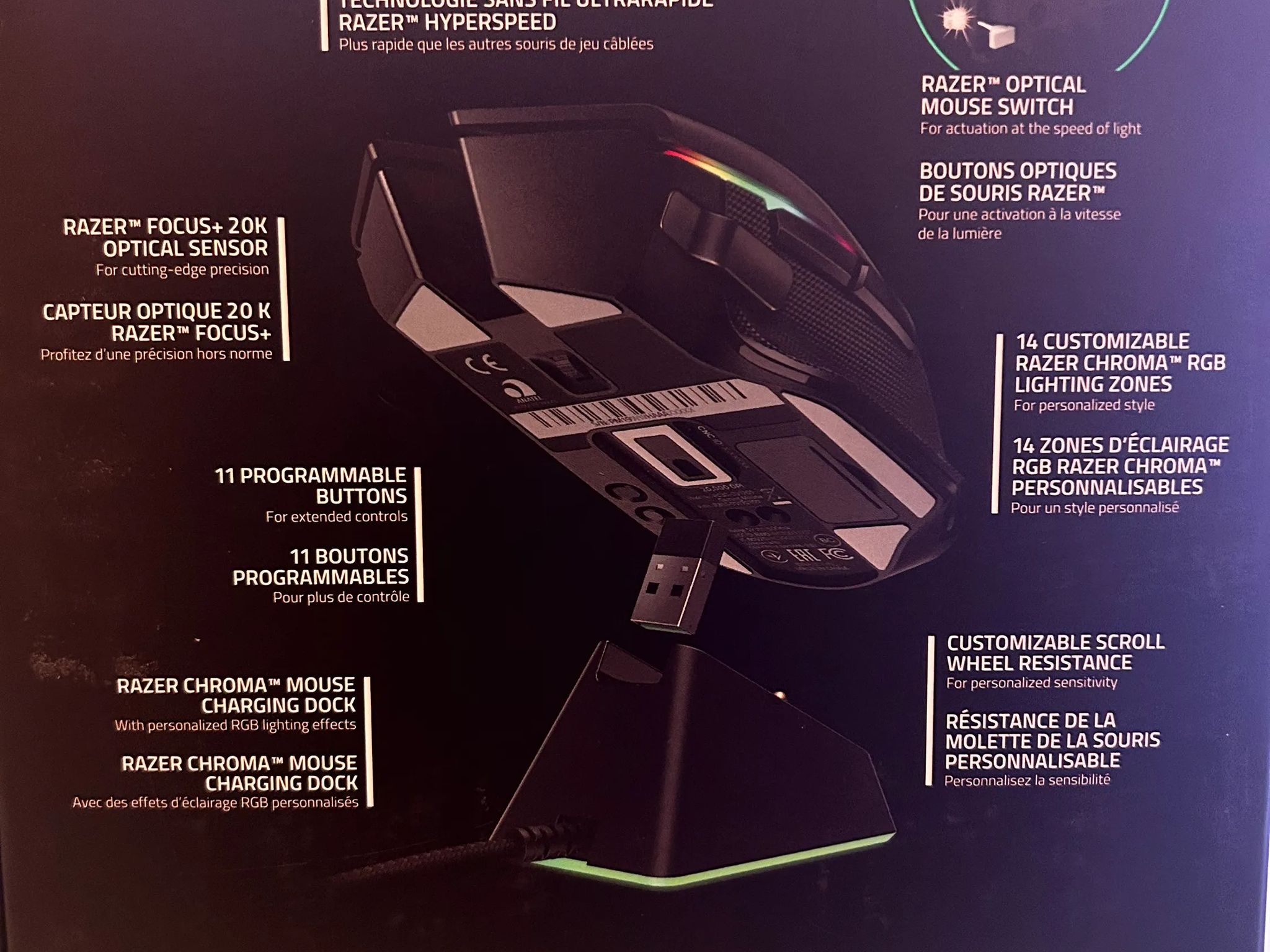 Razer Viper Ultimate Hyperspeed Wireless Gaming Mouse & RGB Charging Dock