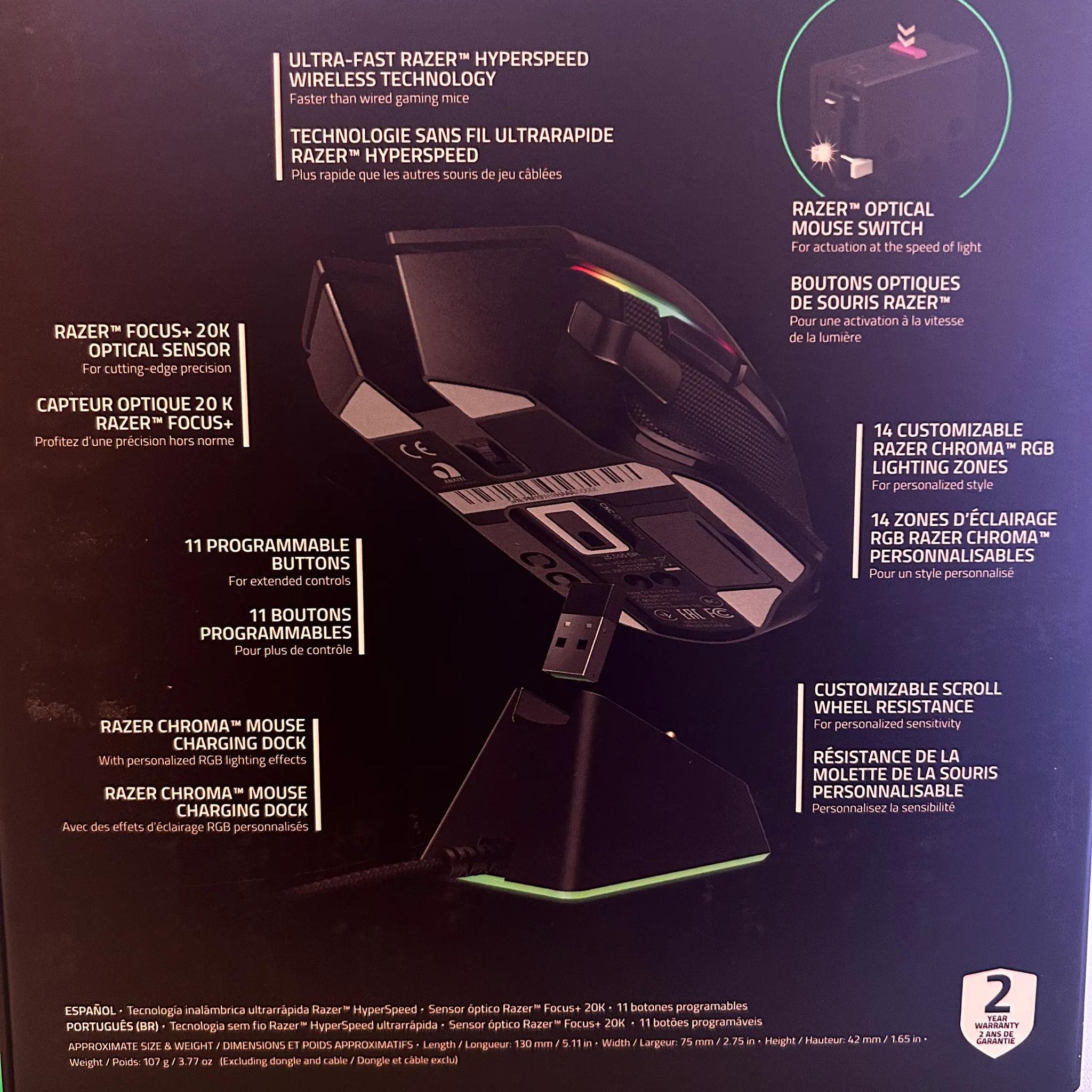 Razer Viper Ultimate Hyperspeed Wireless Gaming Mouse & RGB Charging Dock