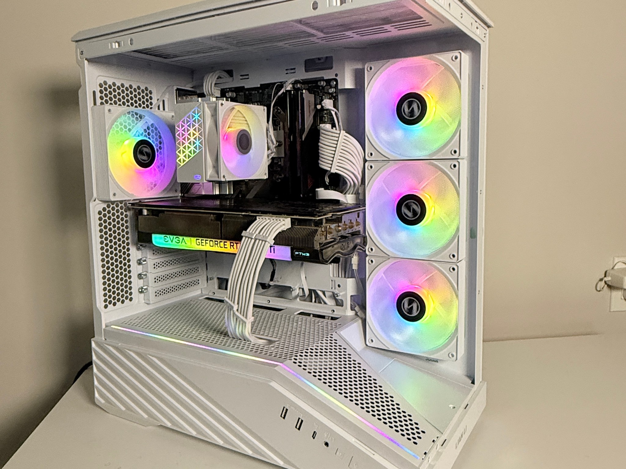 1080p Gaming PC –RTX 3060 8gb|Ryzen 5 5500|16gb RAM, 1TB SSD Lian Li V100 White Gaming Computer