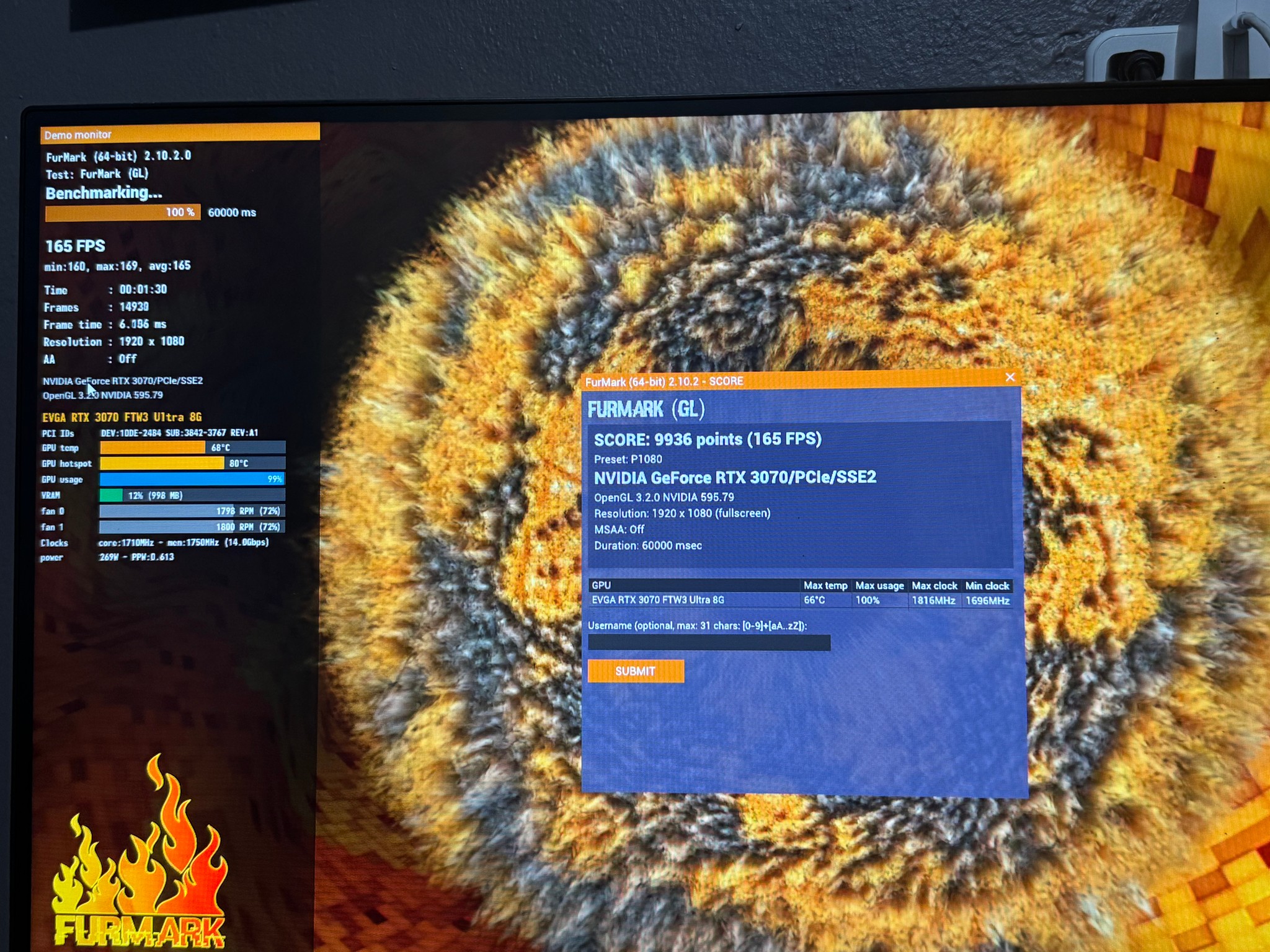EVGA FTW3 GAMING GeForce RTX 3070