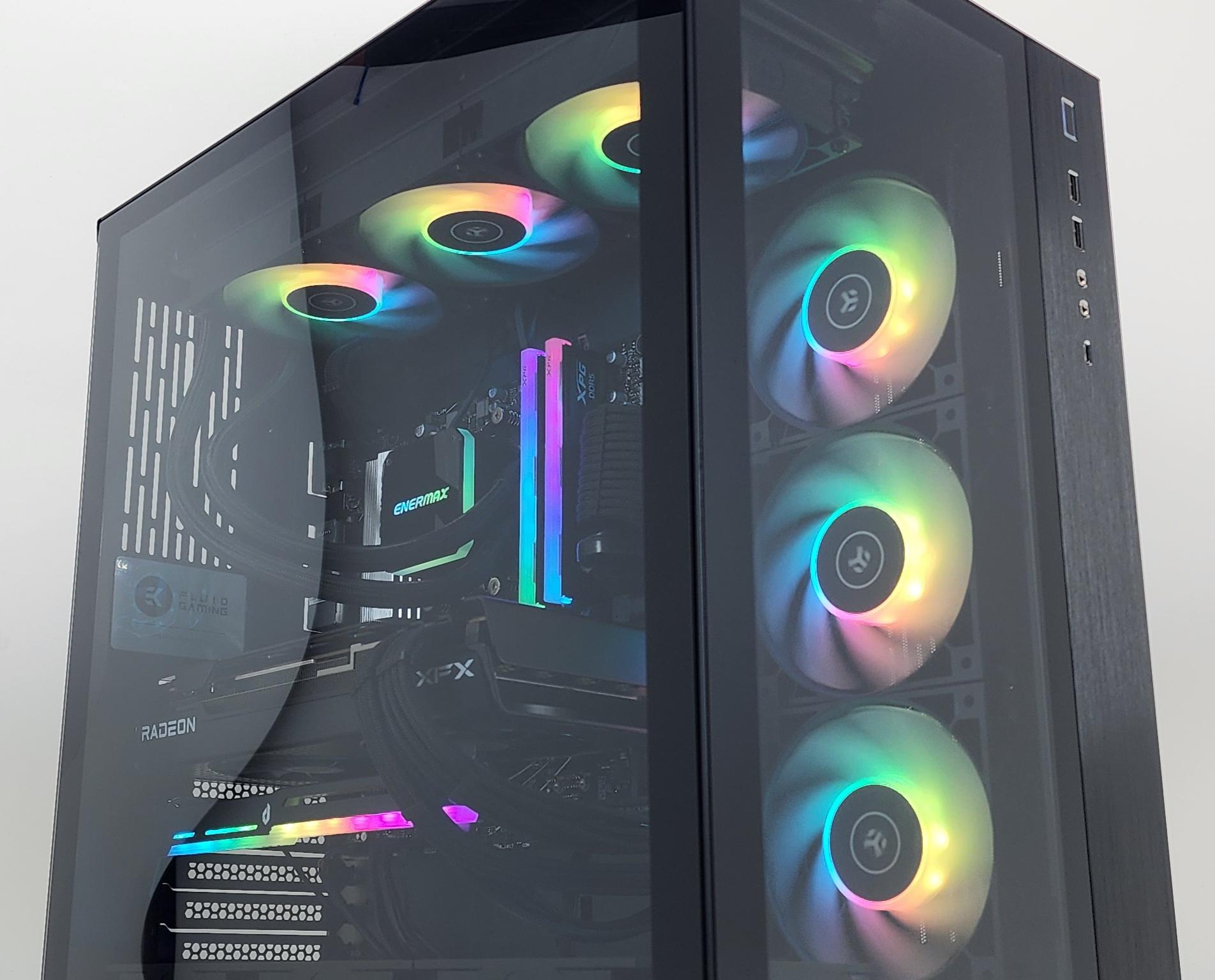 Gaming PC Ryzen 5 9600X 32GB RAM 1TB SSD RX 7700 XT 12GB Windows 11 Computer