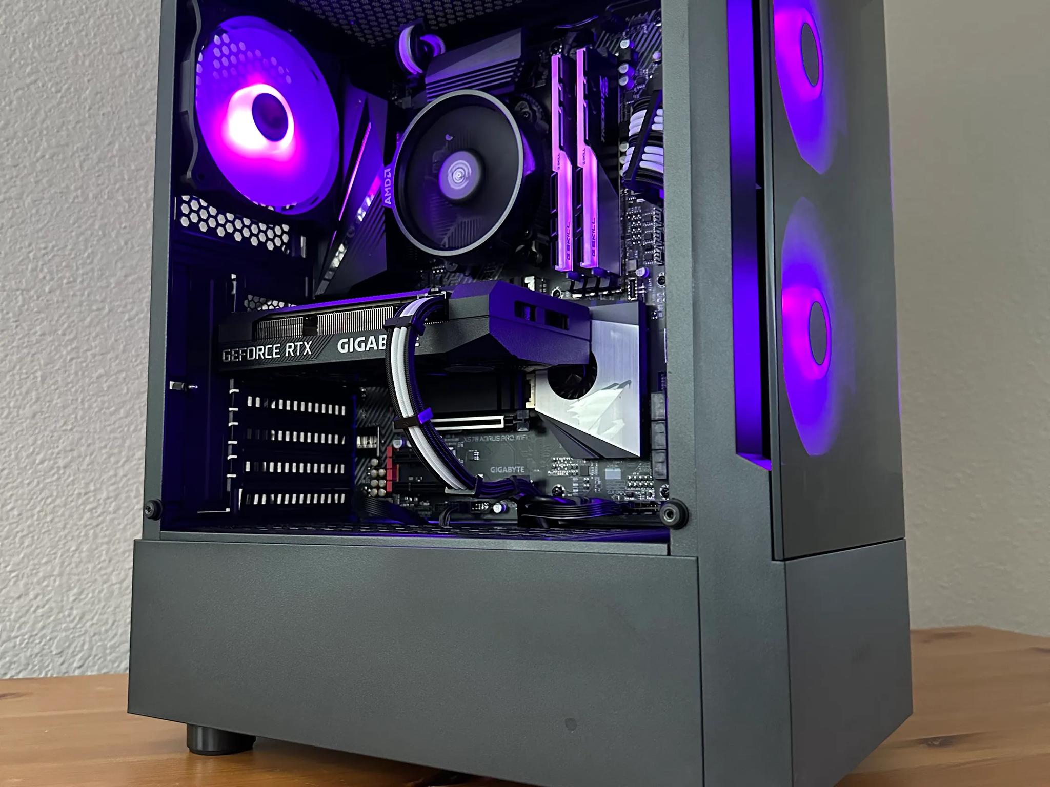 1080P Gaming PC | RTX 3060 ti | AMD Ryzen 7 5700G | 32GB 3600 MHZ RAM | 1TB M.2 | Keyboard | Wifi