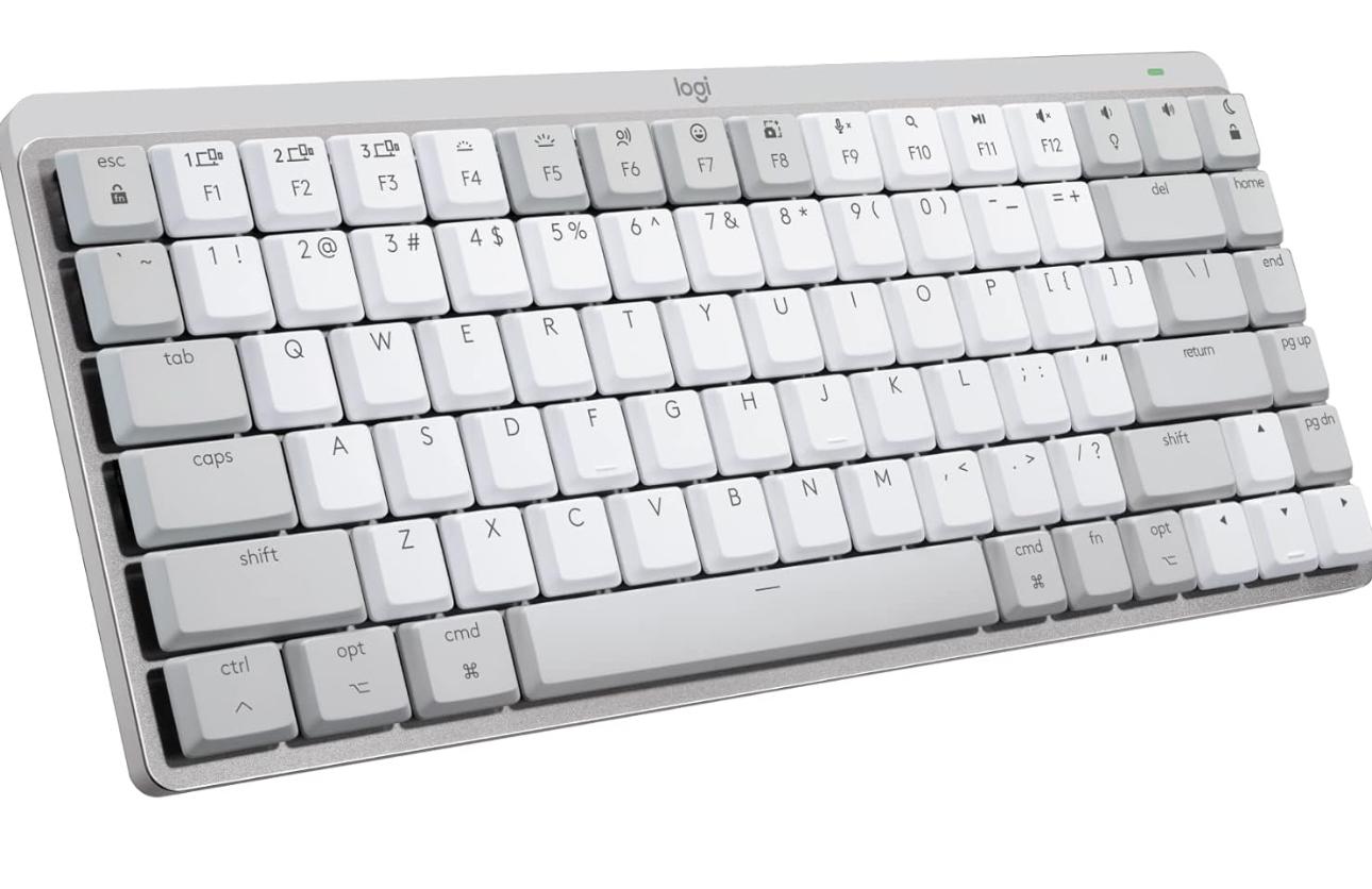 Logitech MX Mechanical Mini Wireless Illuminated Keyboard, Low-Profile Switches, Tactile Quiet Keys,