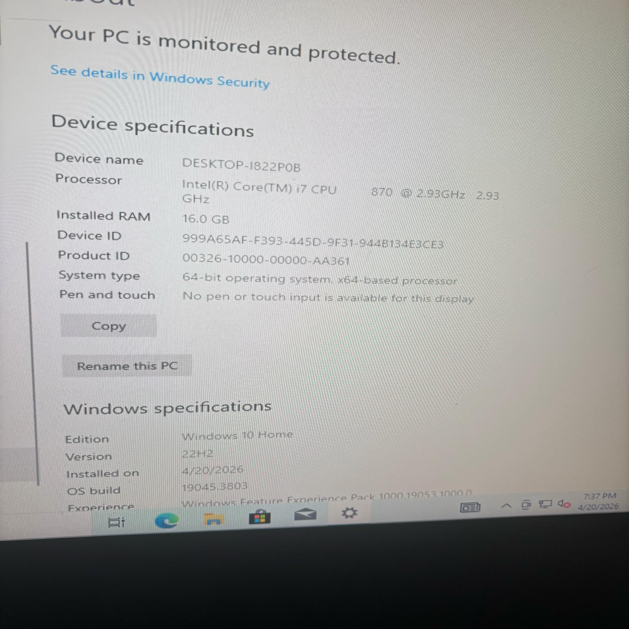 Dell Inspiron 580