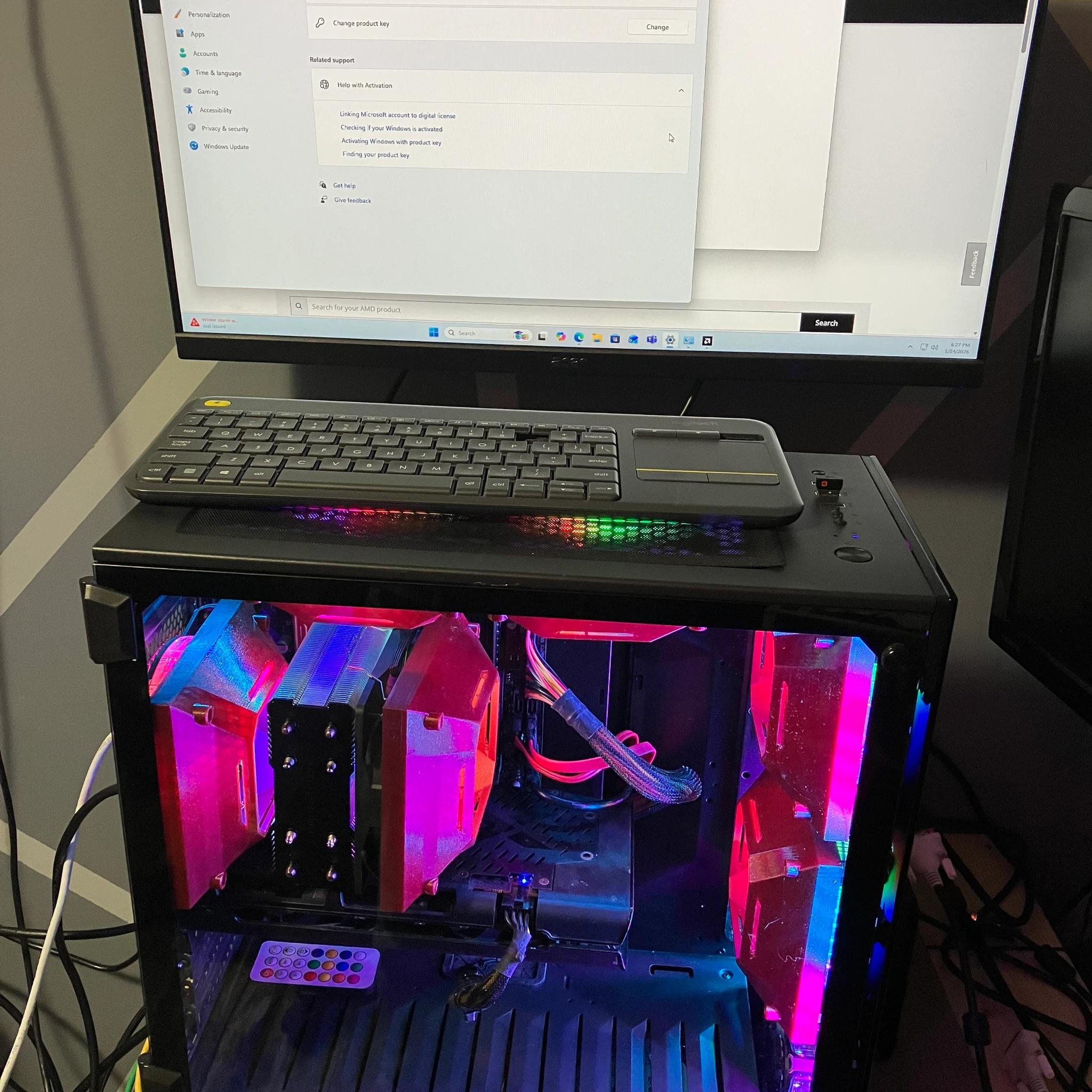 i5-9400f | RX 5500 XT | 16 GB Ram | 512 GB NVMe | 2 x 1 TB Game HDD | 700W PSU | Win 11 Pro