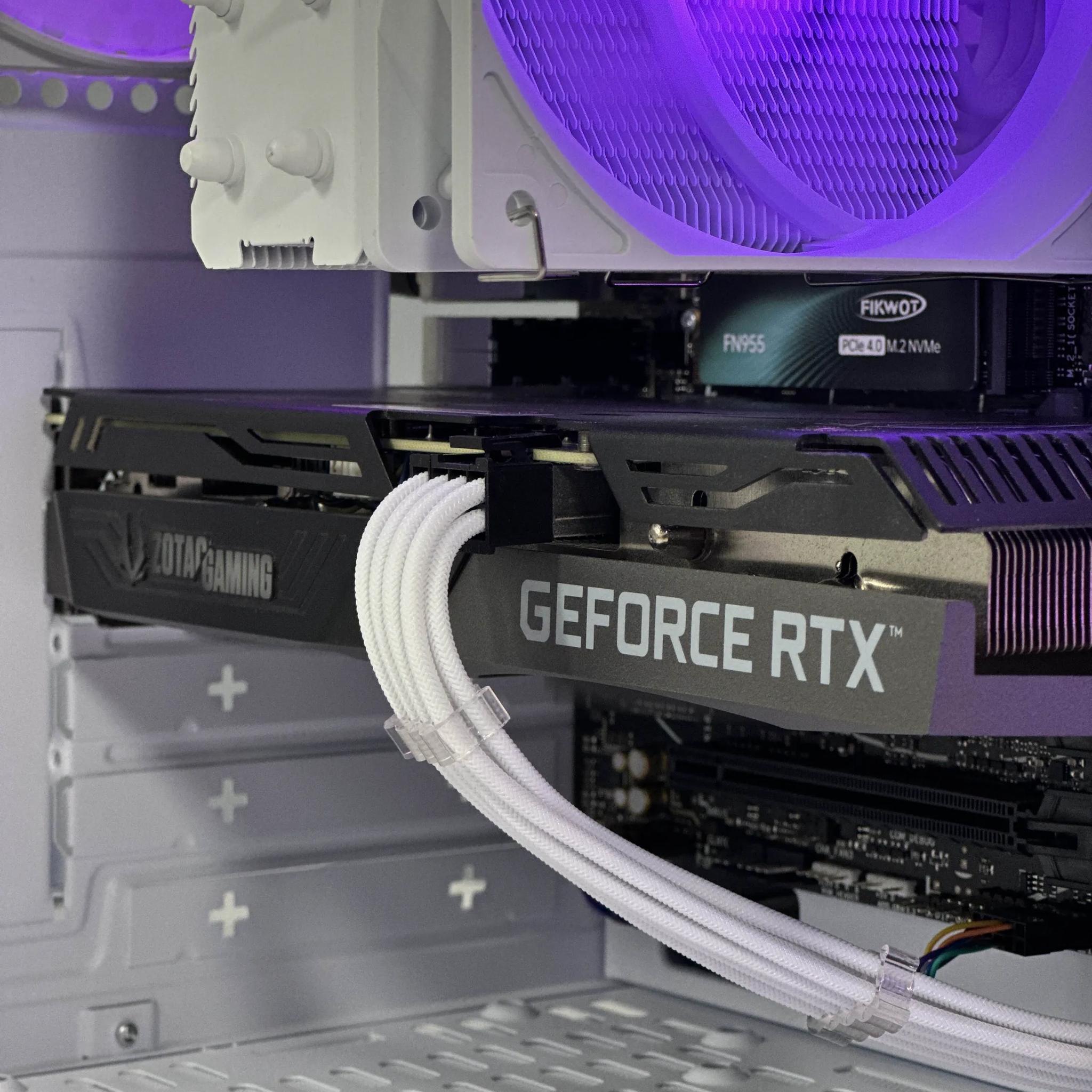 Ryzen 5 8400F | RTX 3060Ti | 32GB RAM | 1TB SSD | WIFI & BT |White RGB Gaming PC