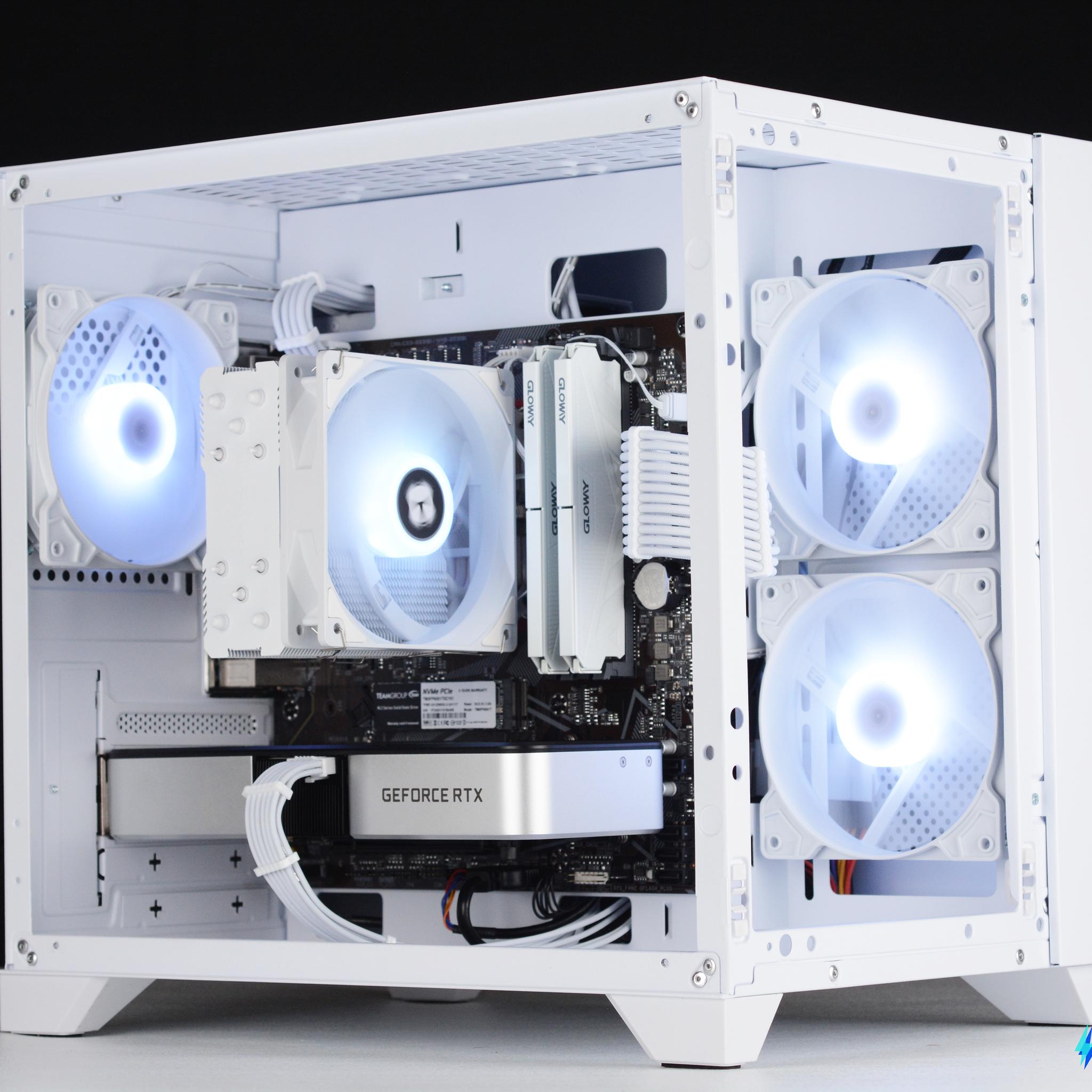 ⚪🟣 BLOOM: 1080p Streaming & Gaming PC | RTX 3060 Ti, Ryzen 5, 32GB DDR4, 1TB SSD