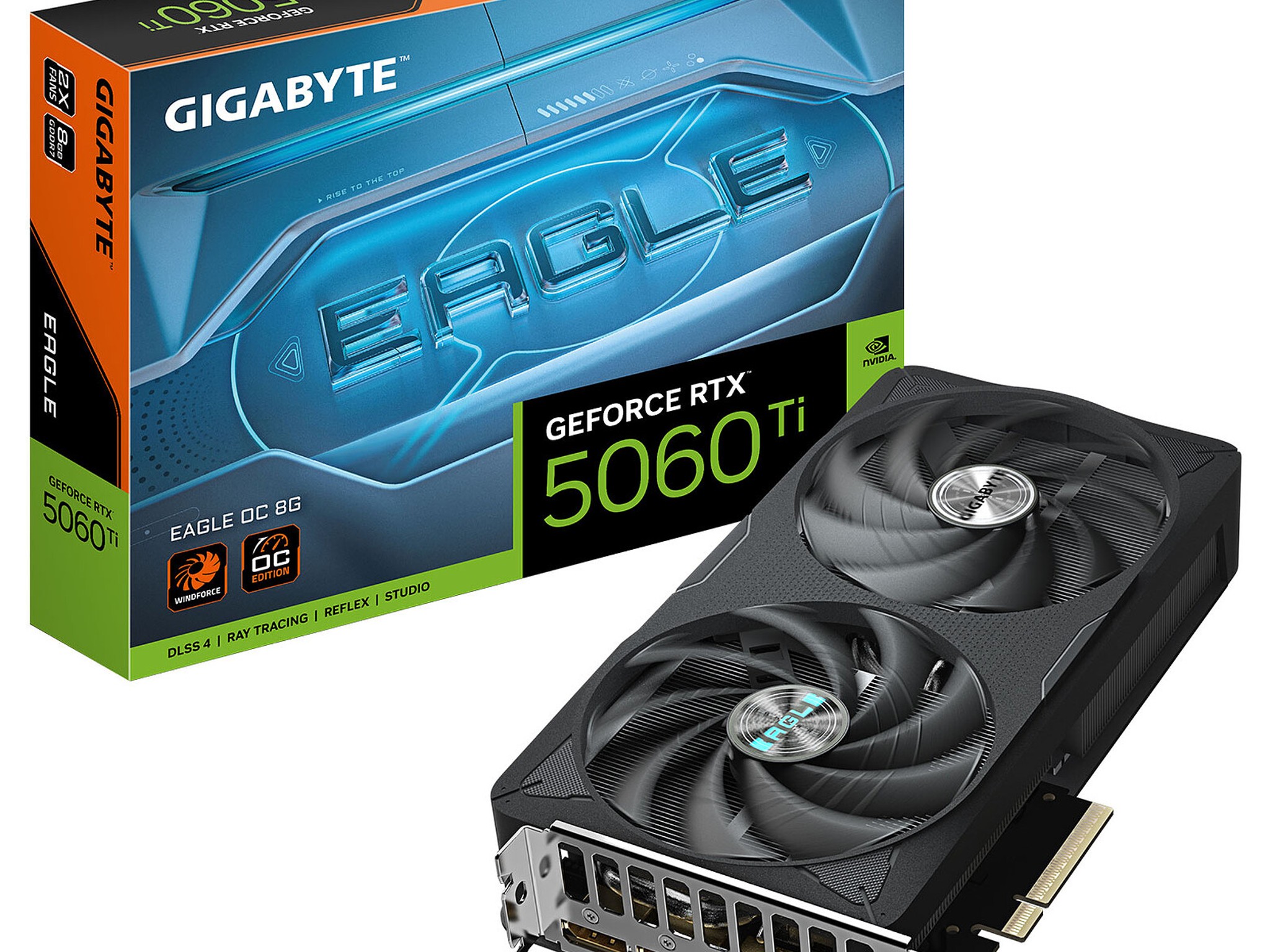 NEW GIGABYTE Eagle GeForce RTX 5060 8GB OC GDDR7 PCI Express 5.0 Graphics Card GV-N5060EAGLE OC-8GD