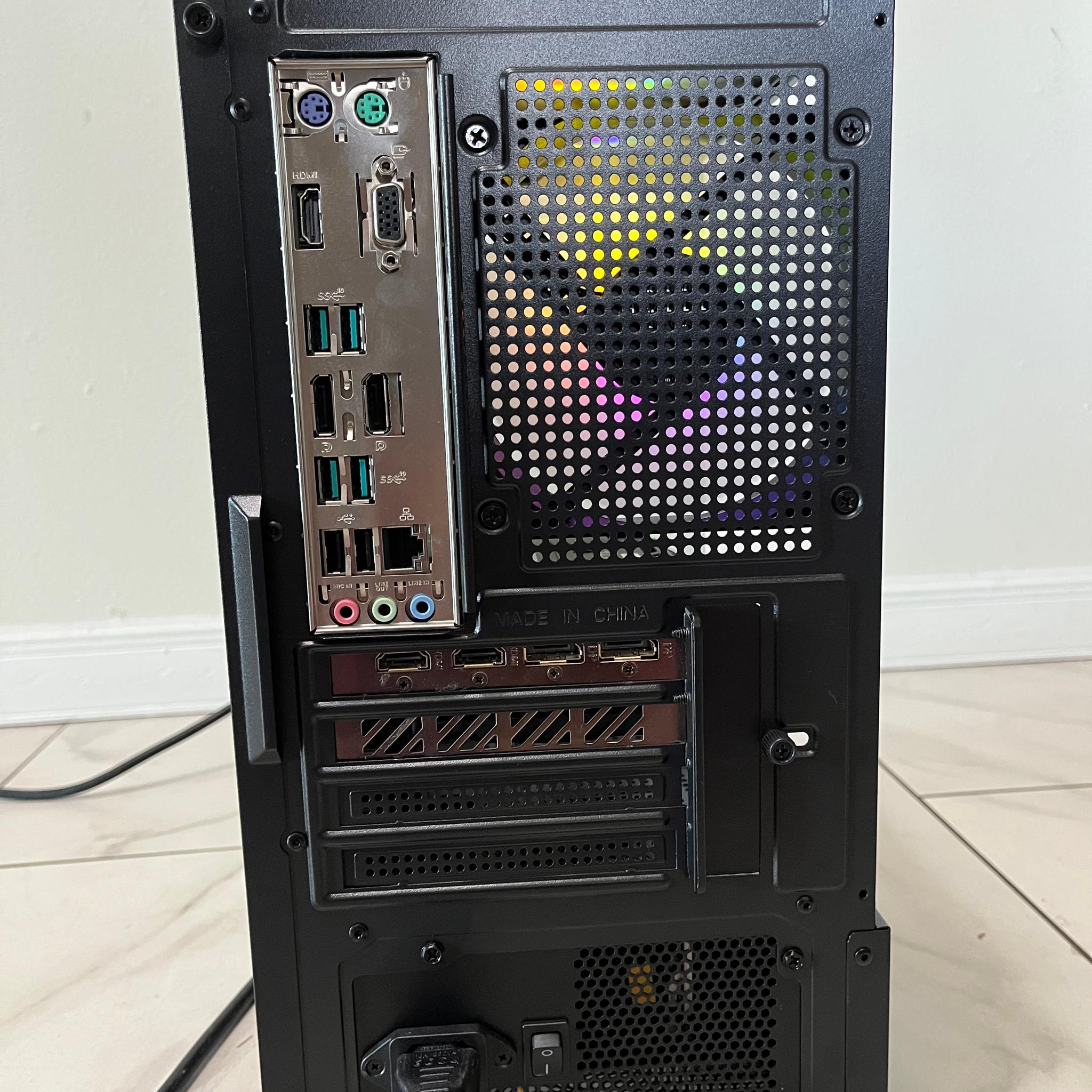 NVIDIA RTX 4060 Ti, Intel Core i7-9700, 16GB RAM, 500GB SSD - High FPS Gaming PC w/ Wi-Fi & BT