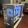 4060ti+12600k, 32GB Ram, 1TB NVME Ssd, vertical mounted, all white NZXT build.