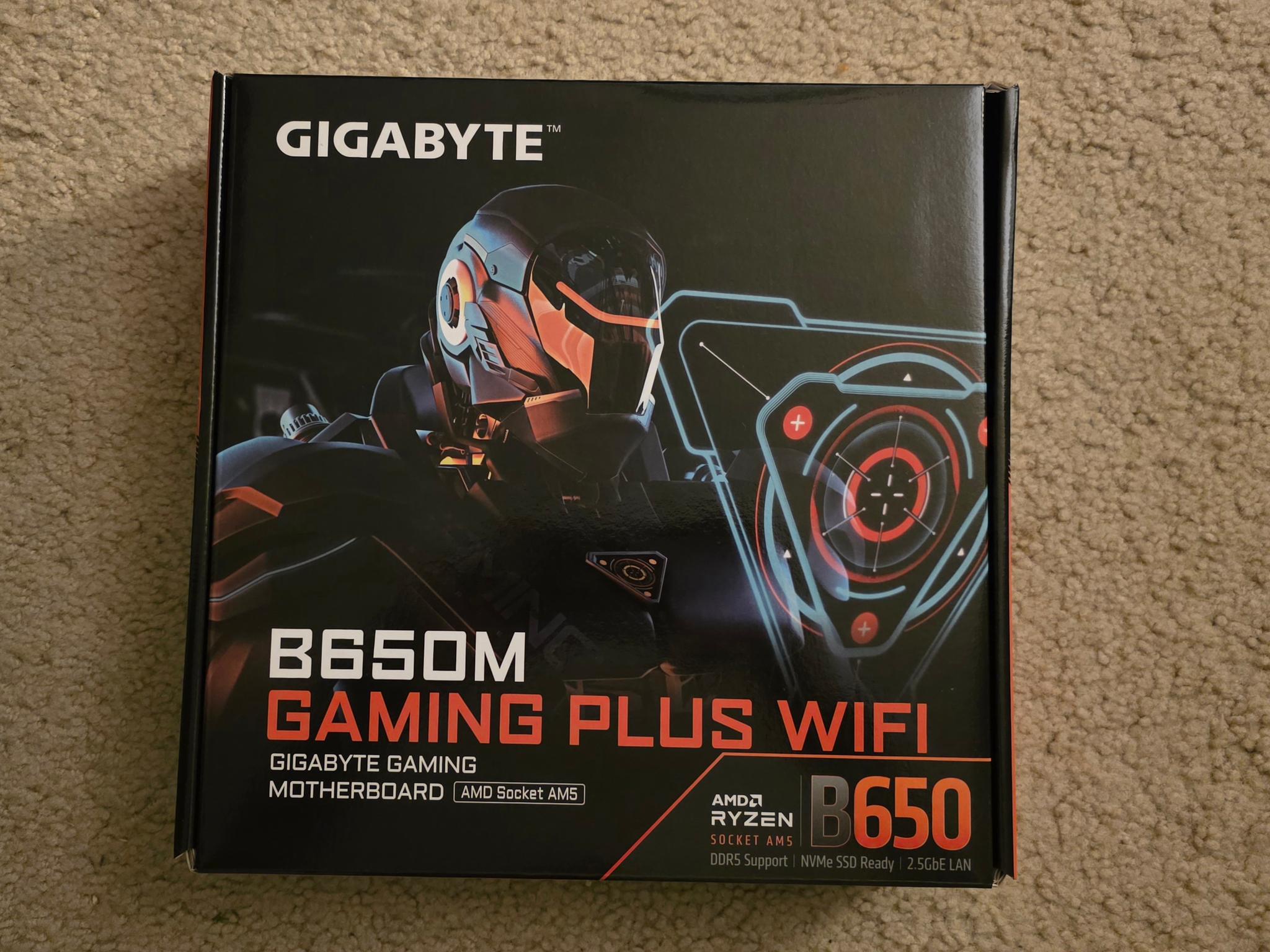 GIGABYTE B650M GAMING PLUS WIFI AM5 mATX Motherboard Brand New In Box