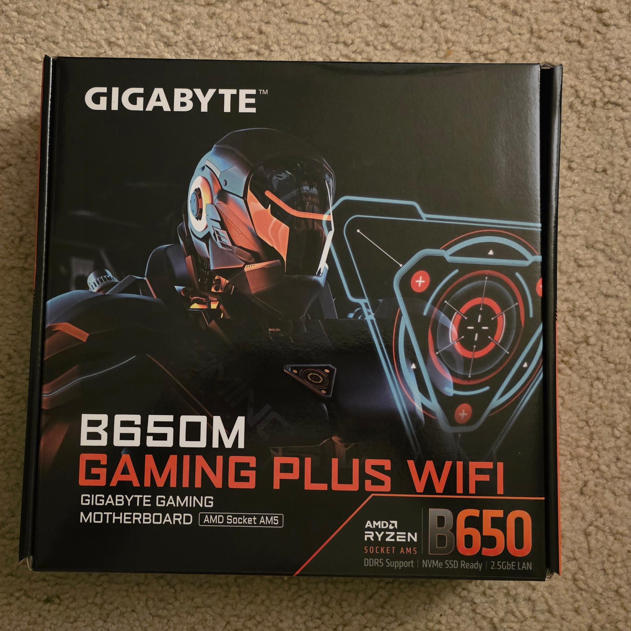 GIGABYTE B650M GAMING PLUS WIFI AM5 mATX Motherboard Brand New In Box