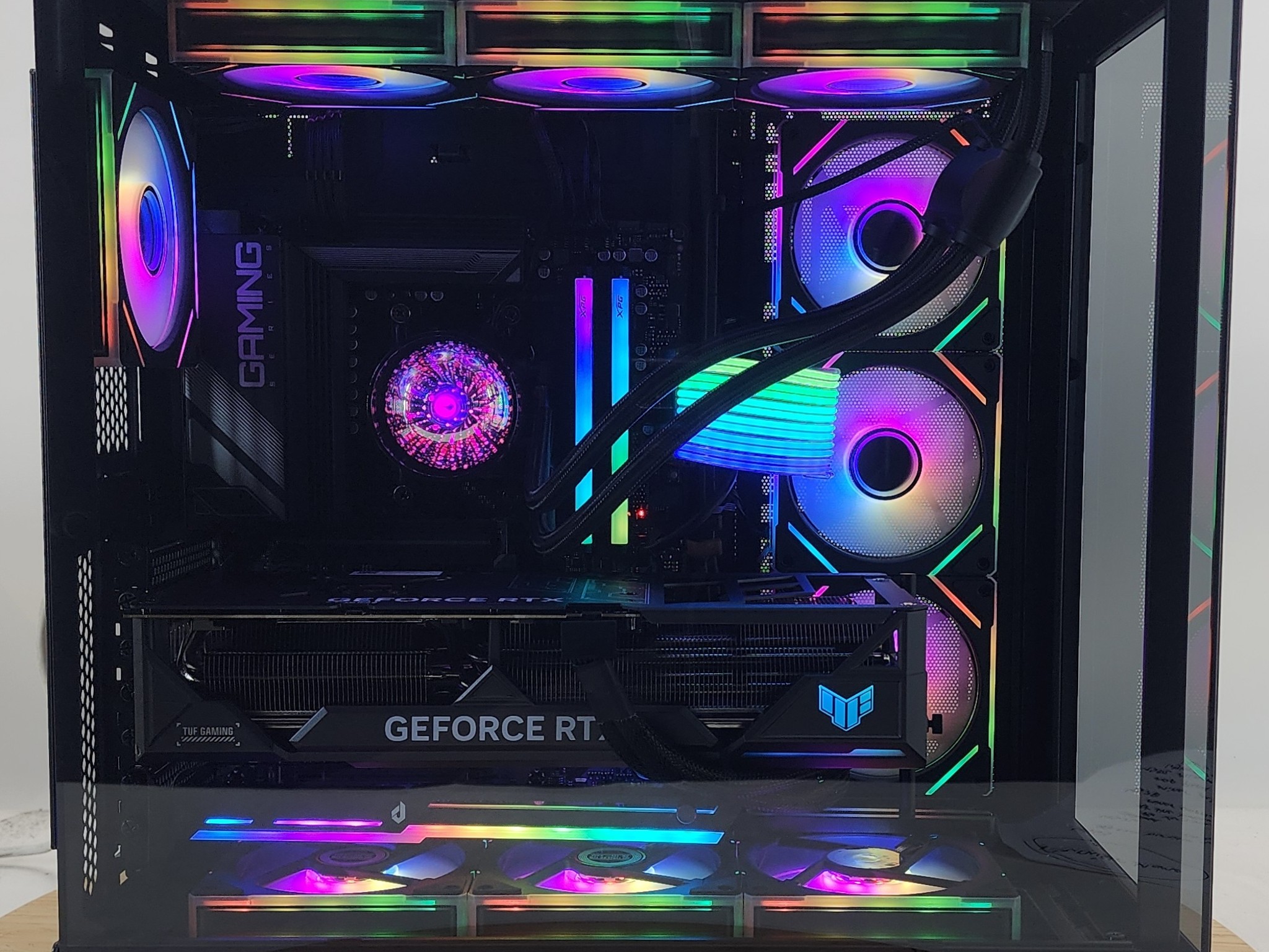 Gaming PC Ryzen 7 9800X3D 32GB RAM 2TB SSD RTX 4080 16GB Windows 11 Computer
