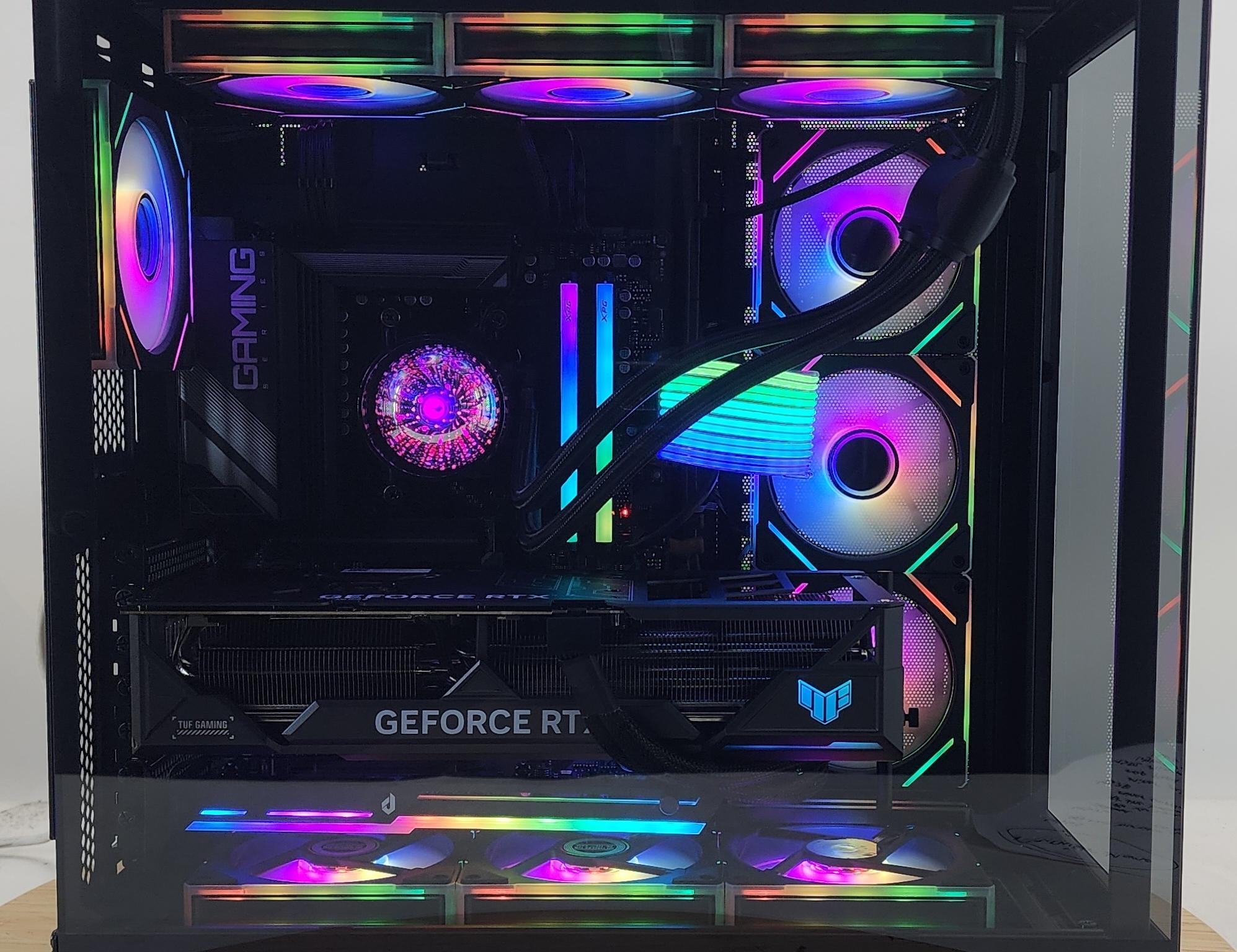 Gaming PC Ryzen 7 9800X3D 32GB RAM 2TB SSD RTX 4080 16GB Windows 11 Computer