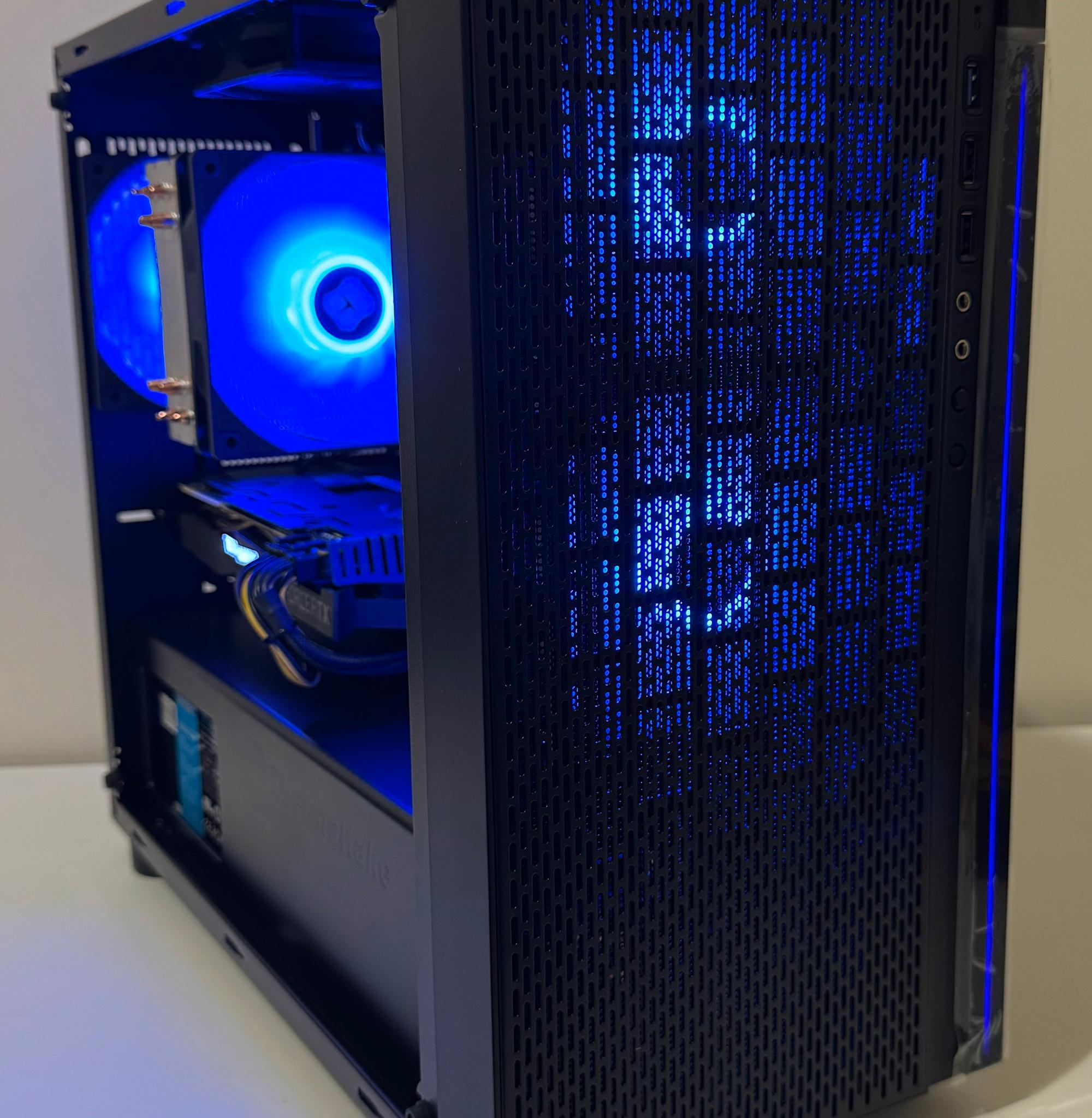 AMD Ryzen 5 32GB RAM 1TB SK Hynix NVMe SSD GeForce RTX 2070 SUPER Thermaltake Case Gaming PC