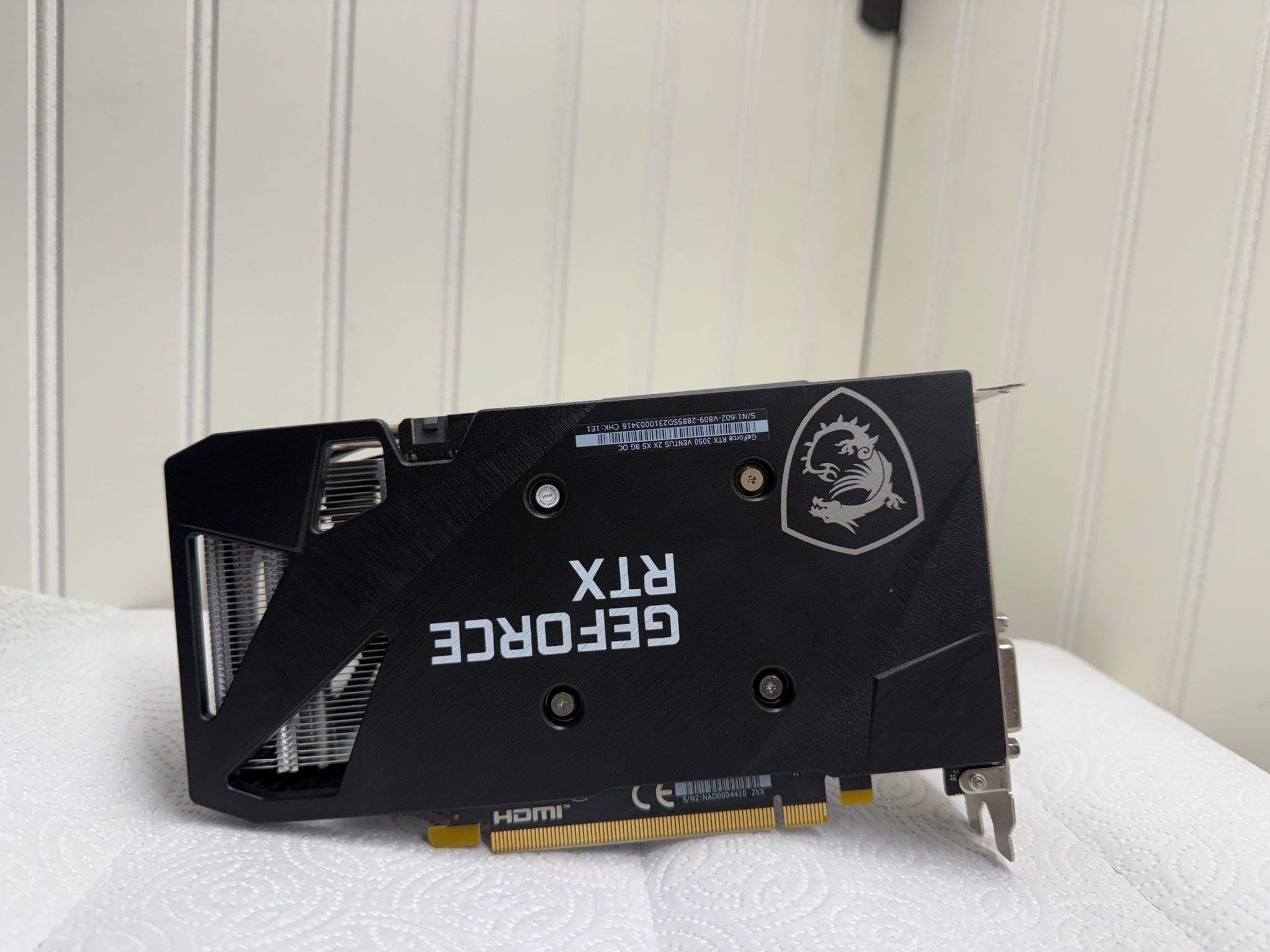 RTX 3050 pulled from customers working pc for upgrade