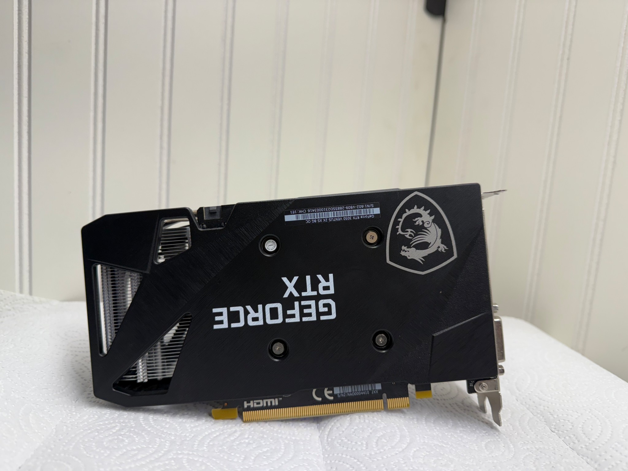 RTX 3050 pulled from customers working pc for upgrade