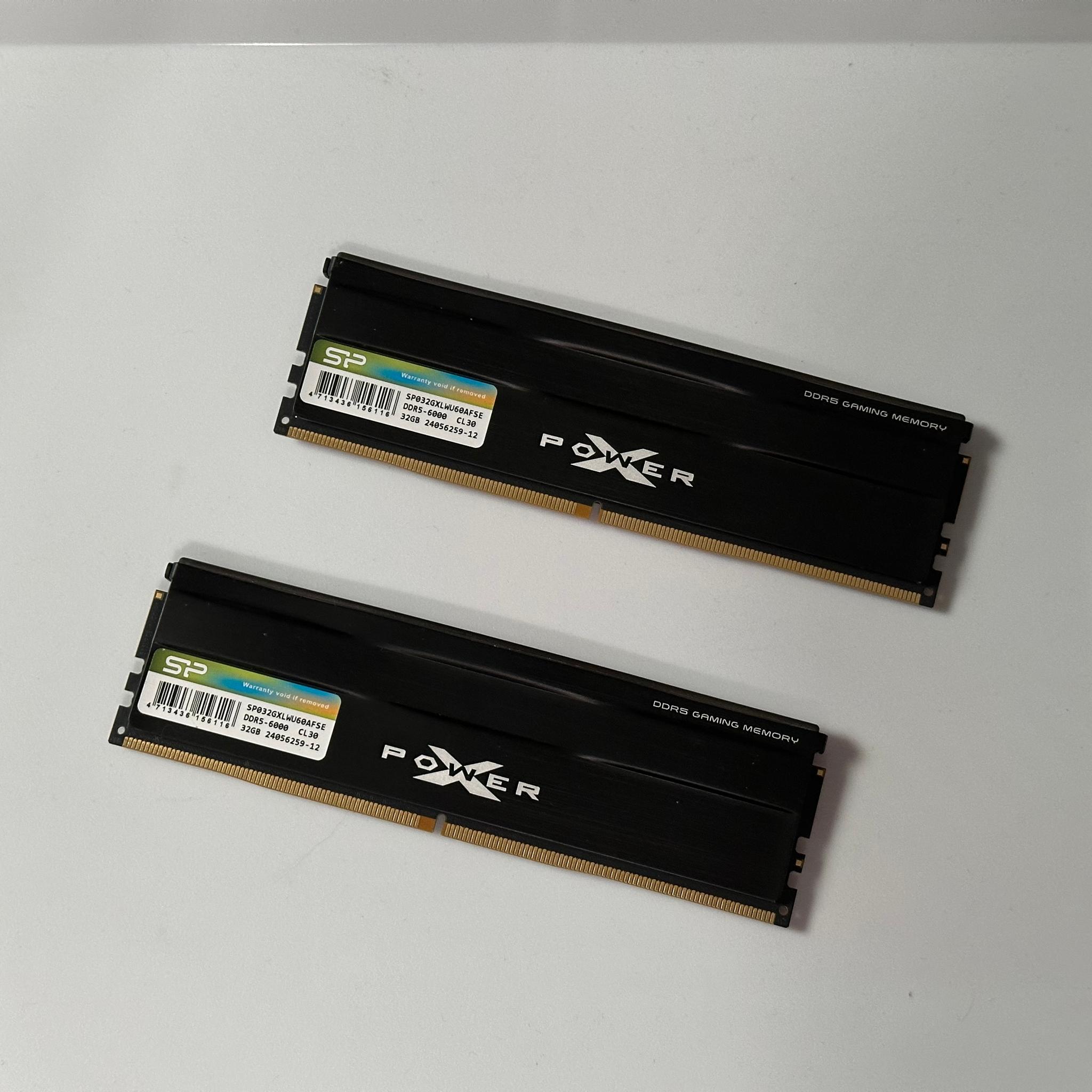 64GB DDR5 CL30 6000MT/s SILICON POWER XPOWER DESKTOP MEMORY RAM