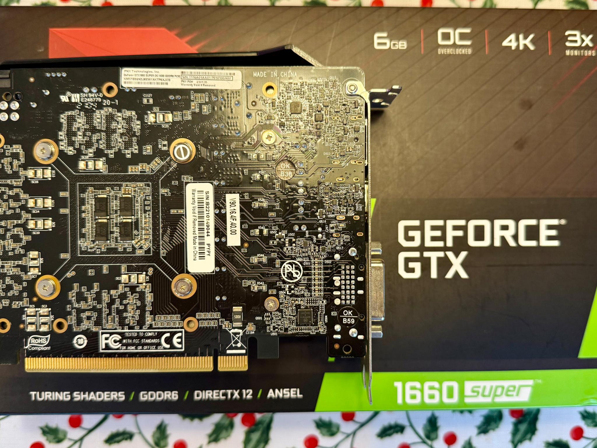 PNY GEFORCE® GTX 1660 SUPER™ 6GB XLR8 Gaming Overclocked Edition