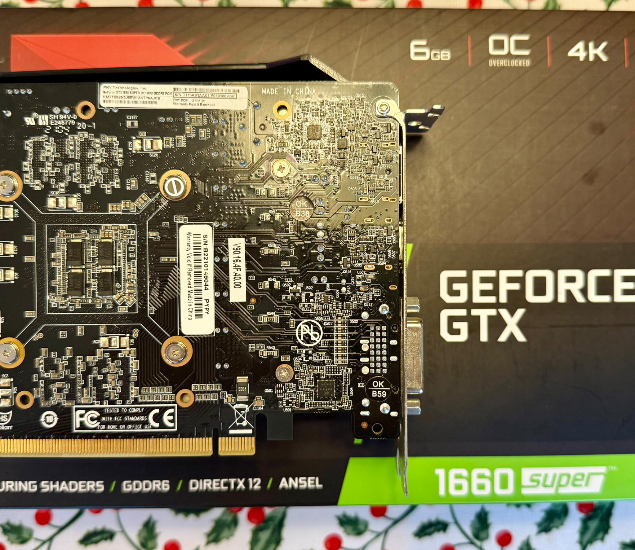 PNY GEFORCE® GTX 1660 SUPER™ 6GB XLR8 Gaming Overclocked Edition