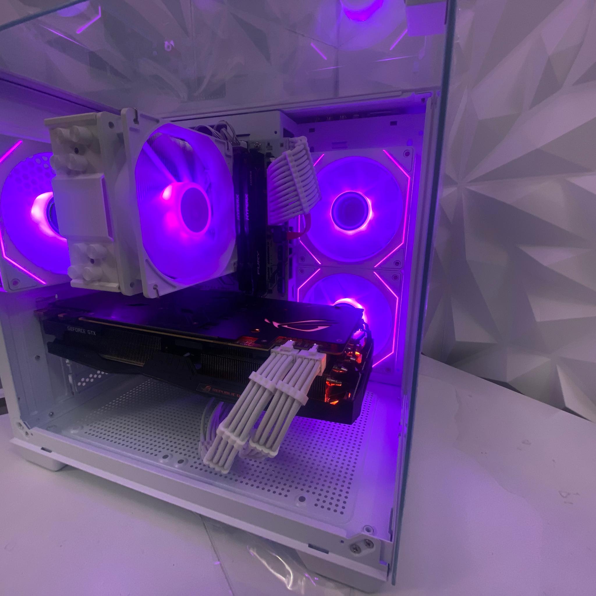 💘 💘 White Elite Build – Ryzen 7 2700 + GTX 1080 Ti 11GB | 1080p/1440p High FPS Ready