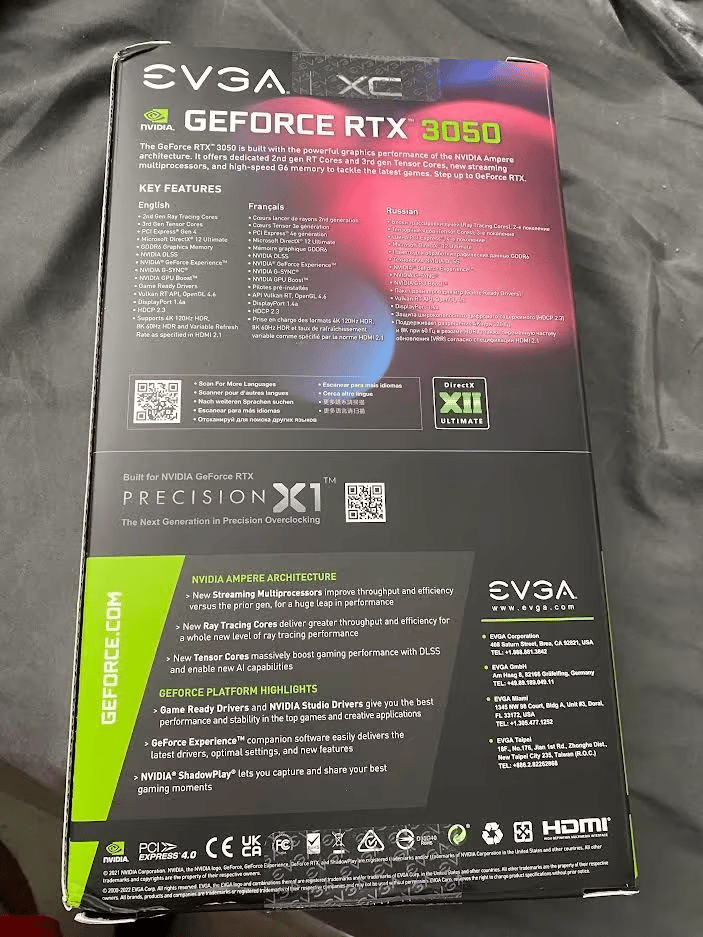EVGA RTX 3050 