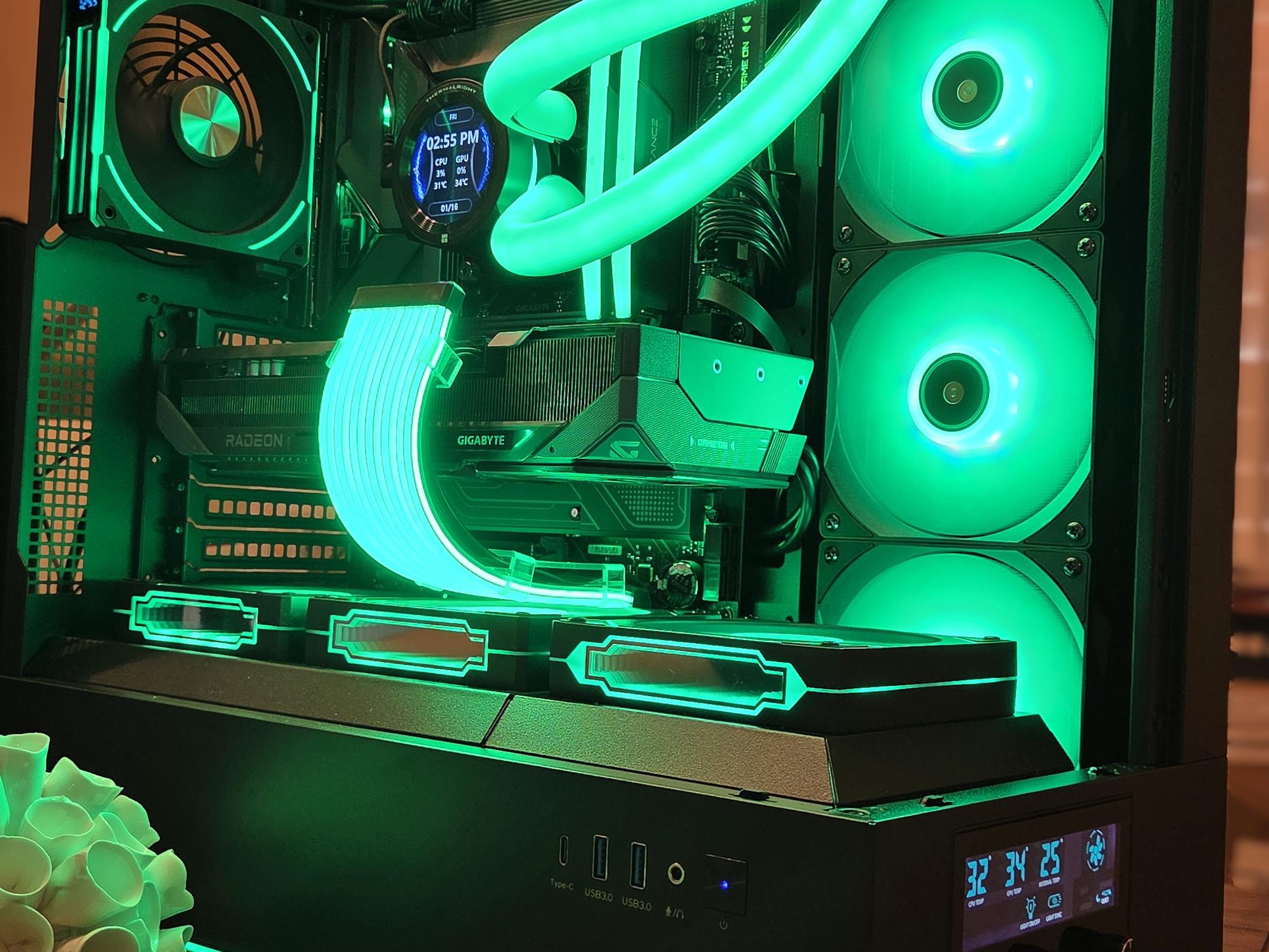 Mr. Knobs! 🔧 | RX 9070 XT Gaming PC | Intel Core Ultra 7 265KF | 32GB DDR5 | 2TB NVMe | LCD Display