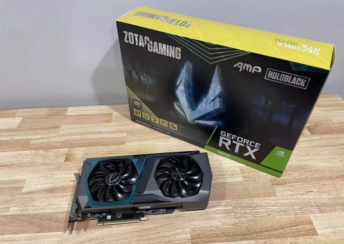ZOTAC GAMING GeForce RTX 3070 AMP Holo LHR 8GB GDDR6 Graphics Card