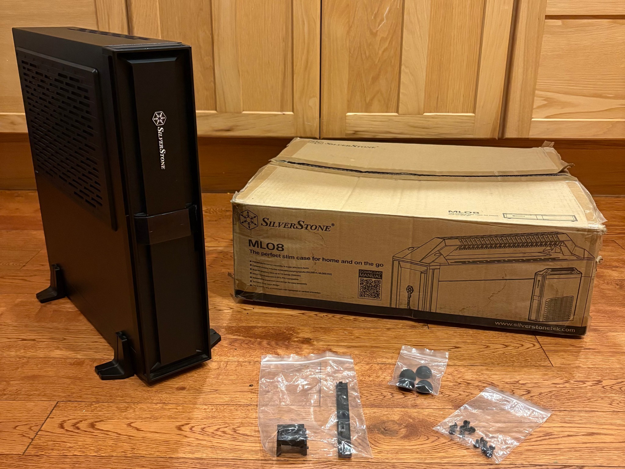 SilverStone Milo ML08 Mini-ITX Small Form Factor Case (Black)