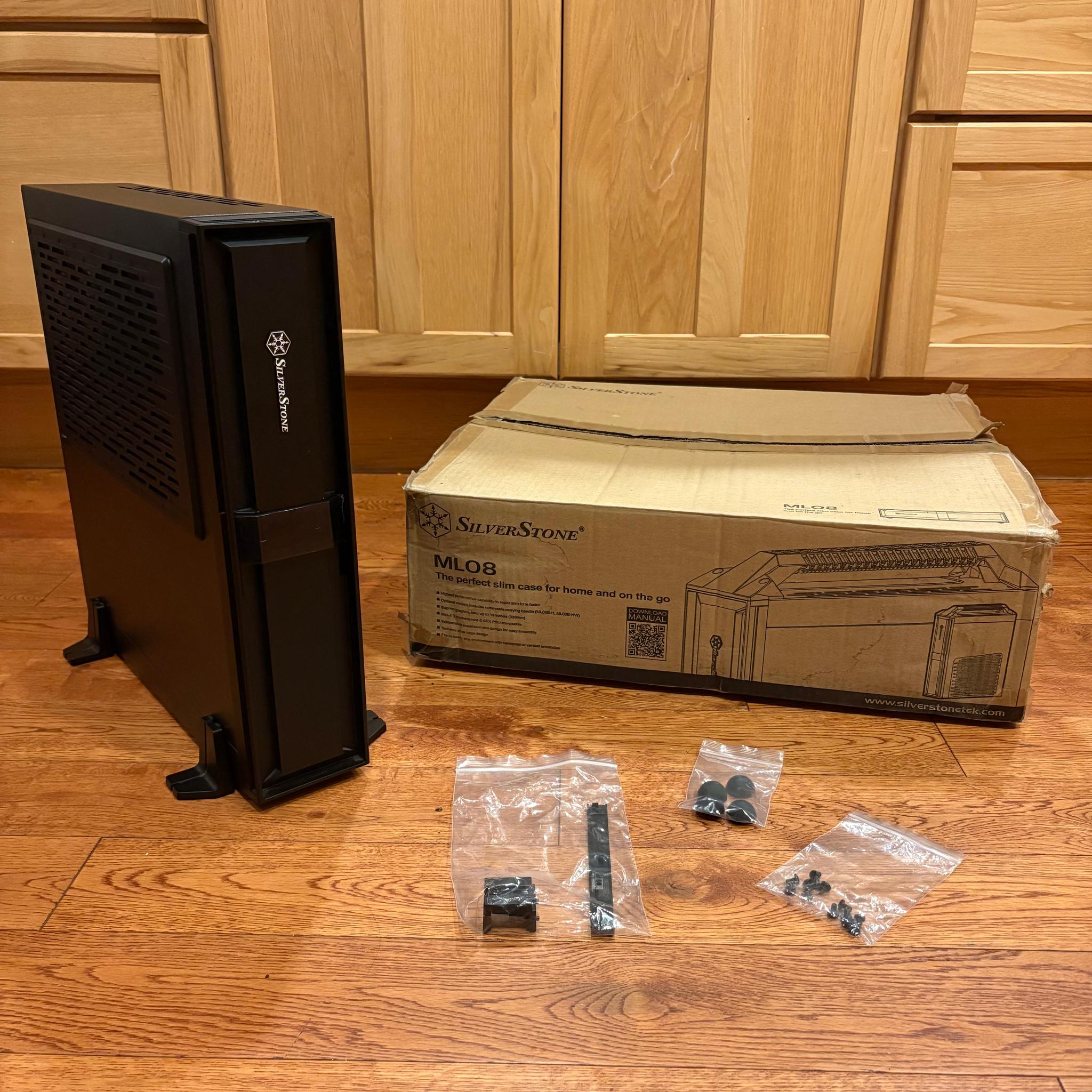 SilverStone Milo ML08 Mini-ITX Small Form Factor Case (Black)