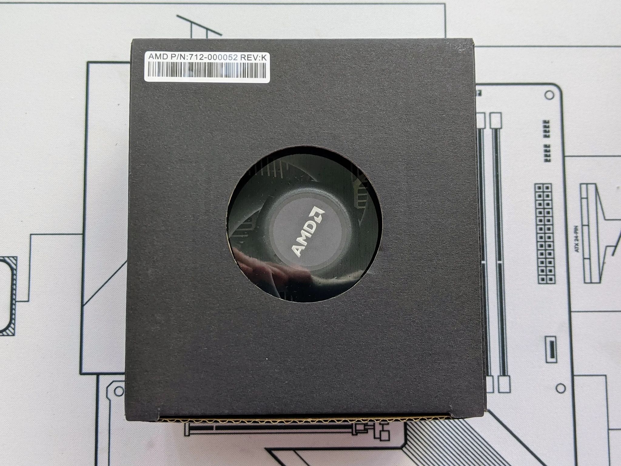 AMD Wraith Stealth Socket AM4 4-Pin Stock Cooler