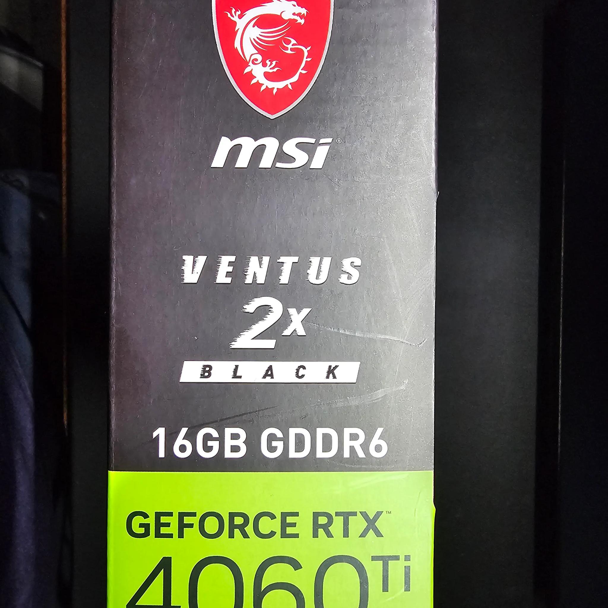 MSI GeForce RTX™ 4060 Ti VENTUS 2X BLACK 16GB OC