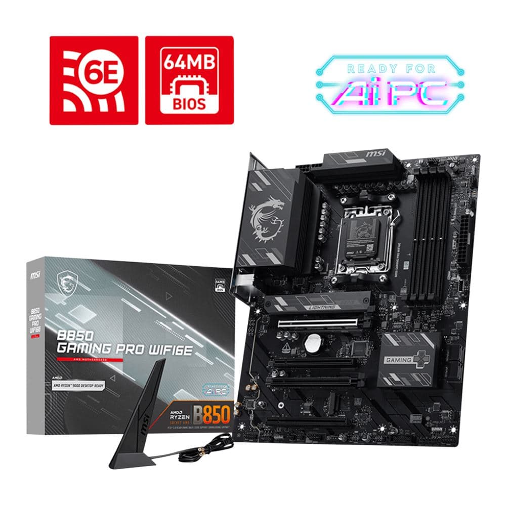 NEW MSI B850 GAMING PRO WIFI6E AMD AM5 ATX Motherboard